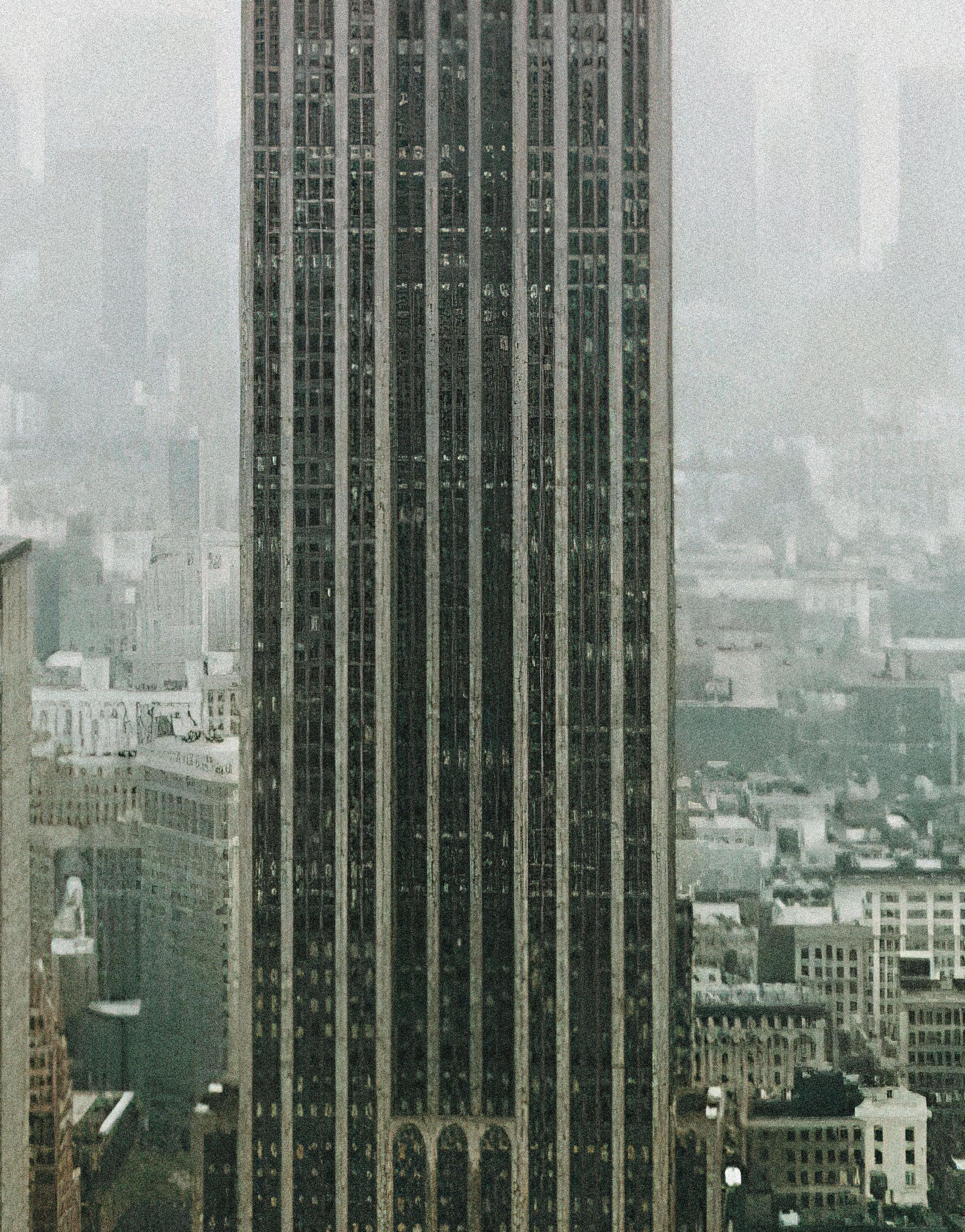 Empire State Building NYC Wall Mural. New York City Skyscrapers Peel and Stick Wallpaper. #6407