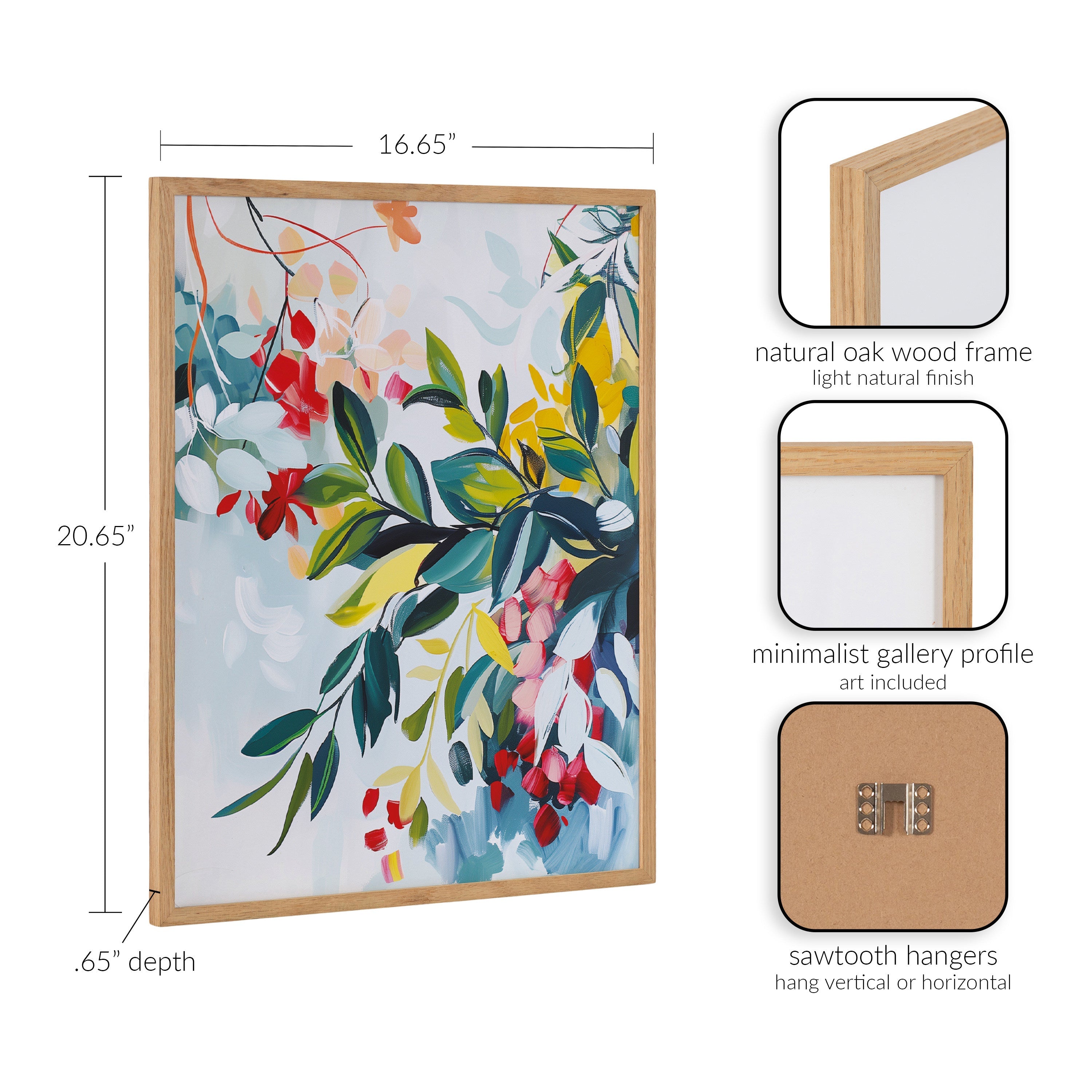 Gallery Jewel Tone Botanical Abstract Print by The Creative Bunch Studio