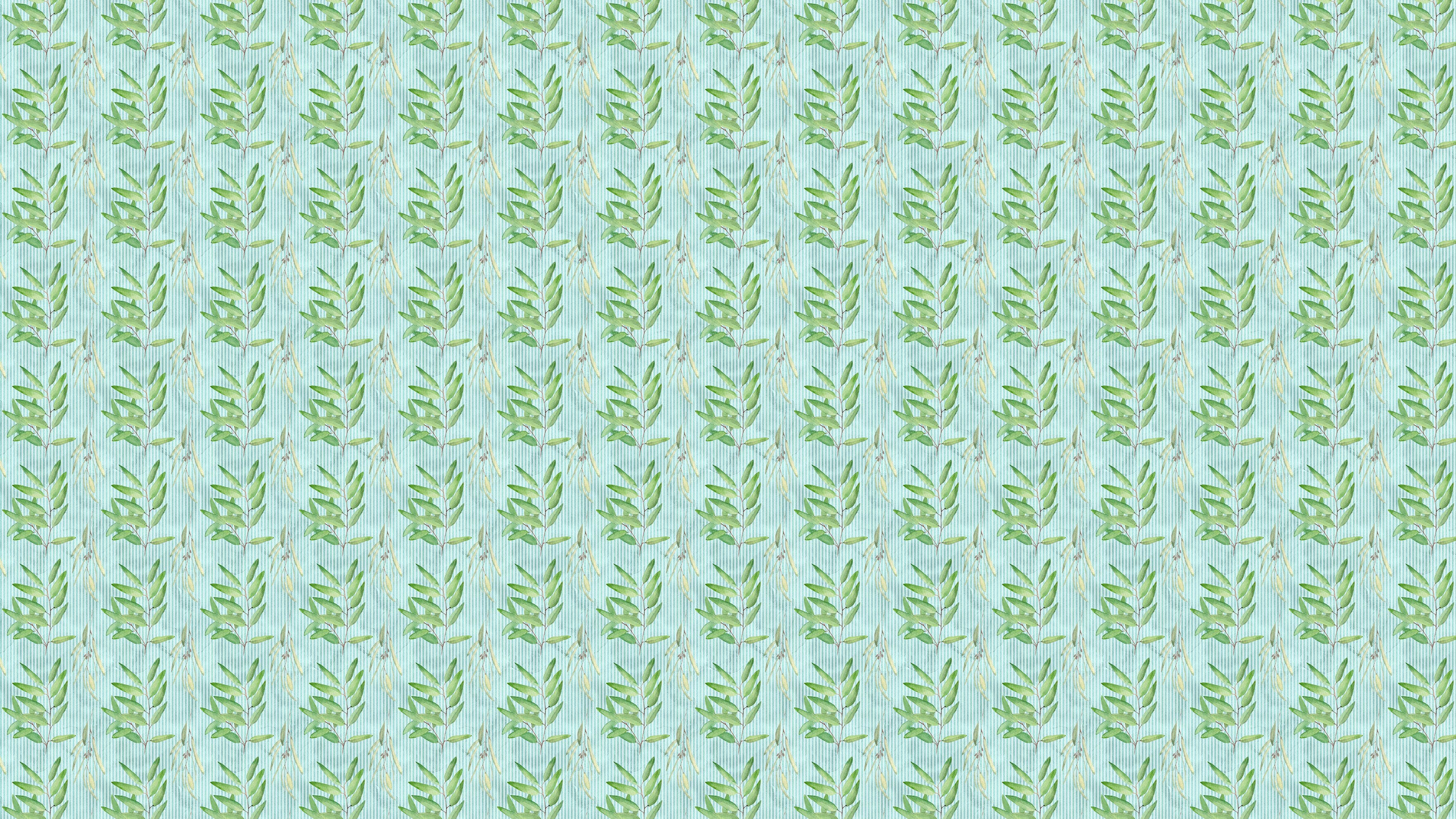 Eucalyptus Wallpaper. Farmhouse Decor Peel and Stick Wall Mural. Blue and Green Colors. #6482