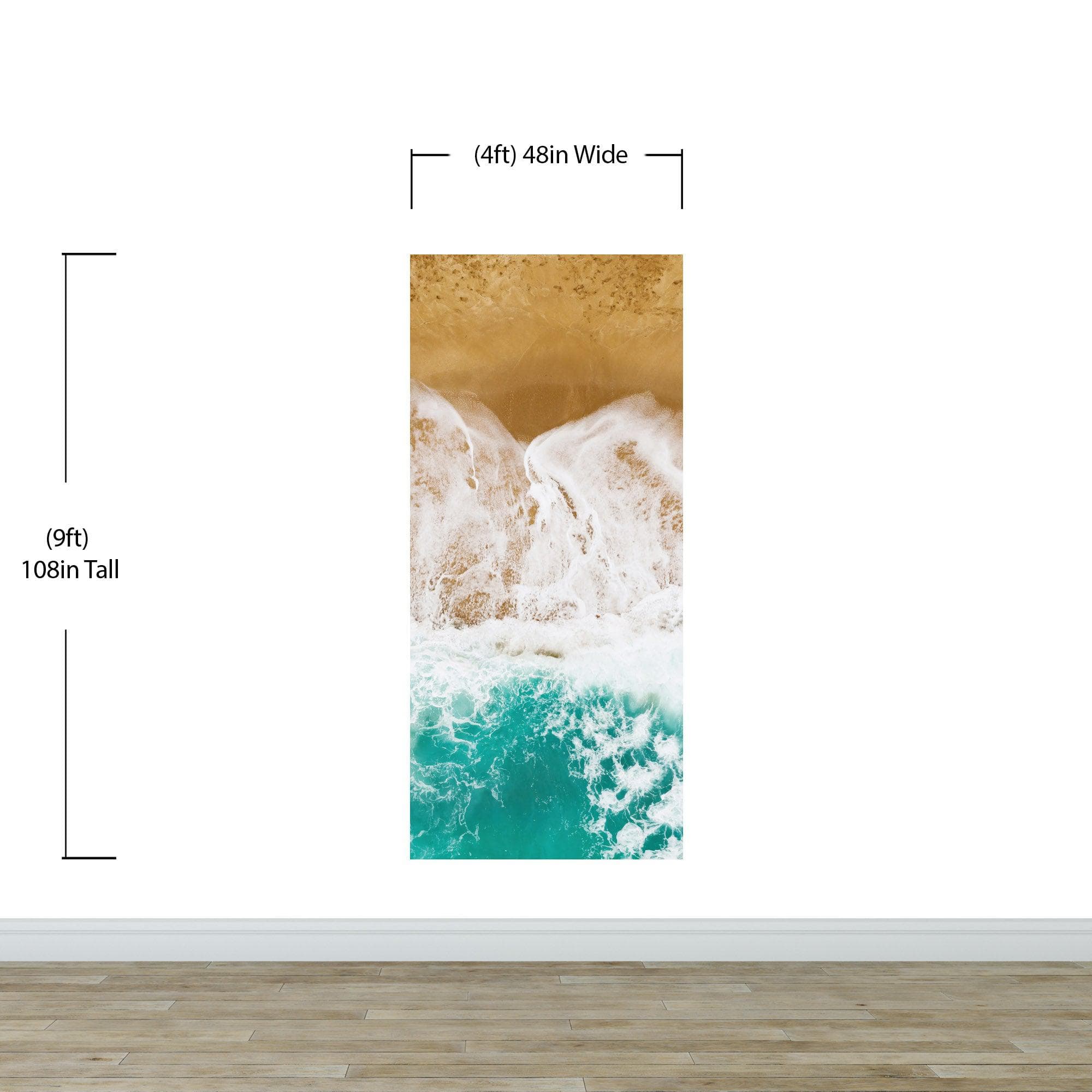 Custom Beach House Wallpaper Peel and Stick Mural. Personalized Text / Quote Family Beach Wall Art. #6592