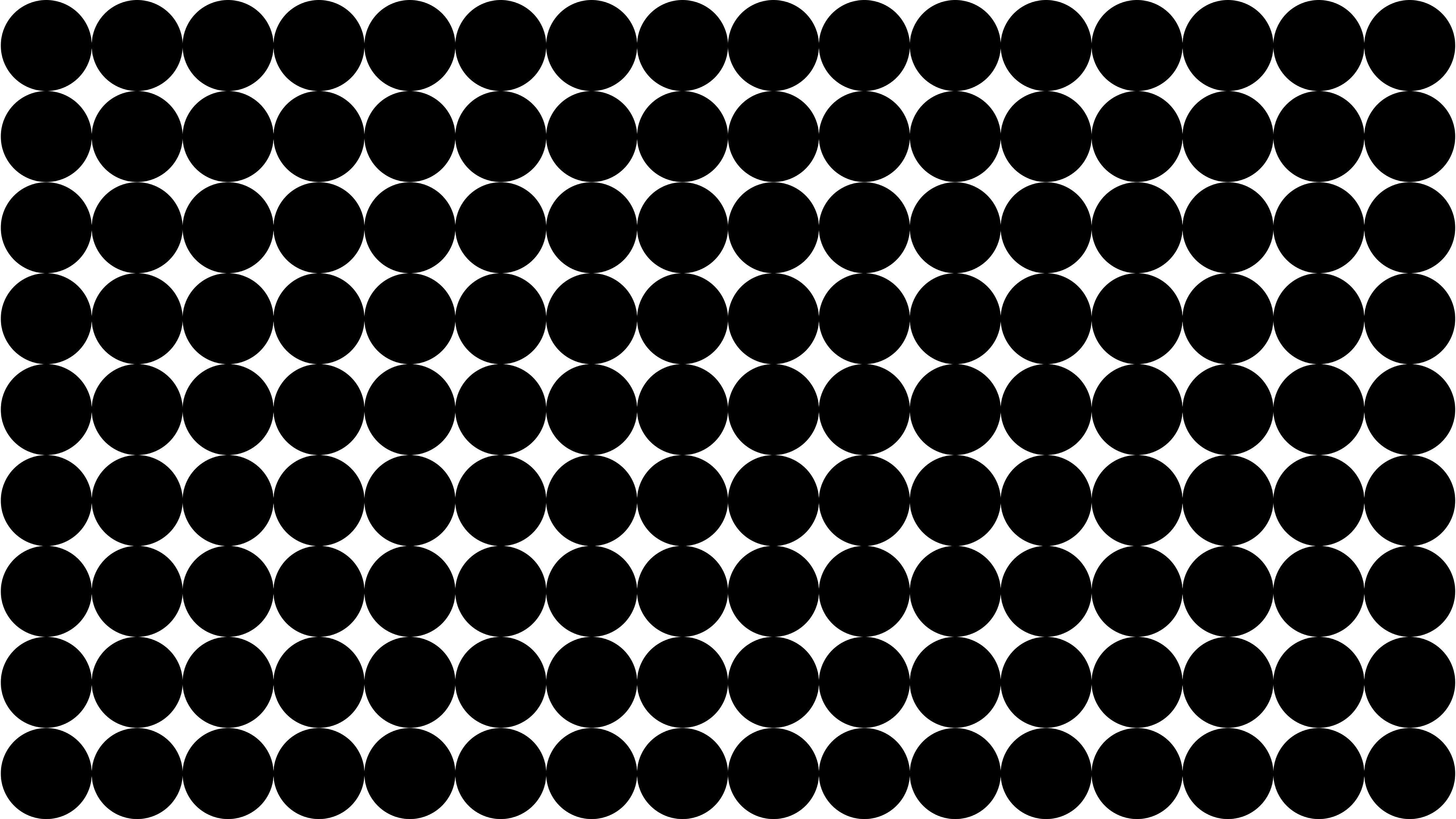 Modern Geometric Black Circle Wallpaper Mural. #6675