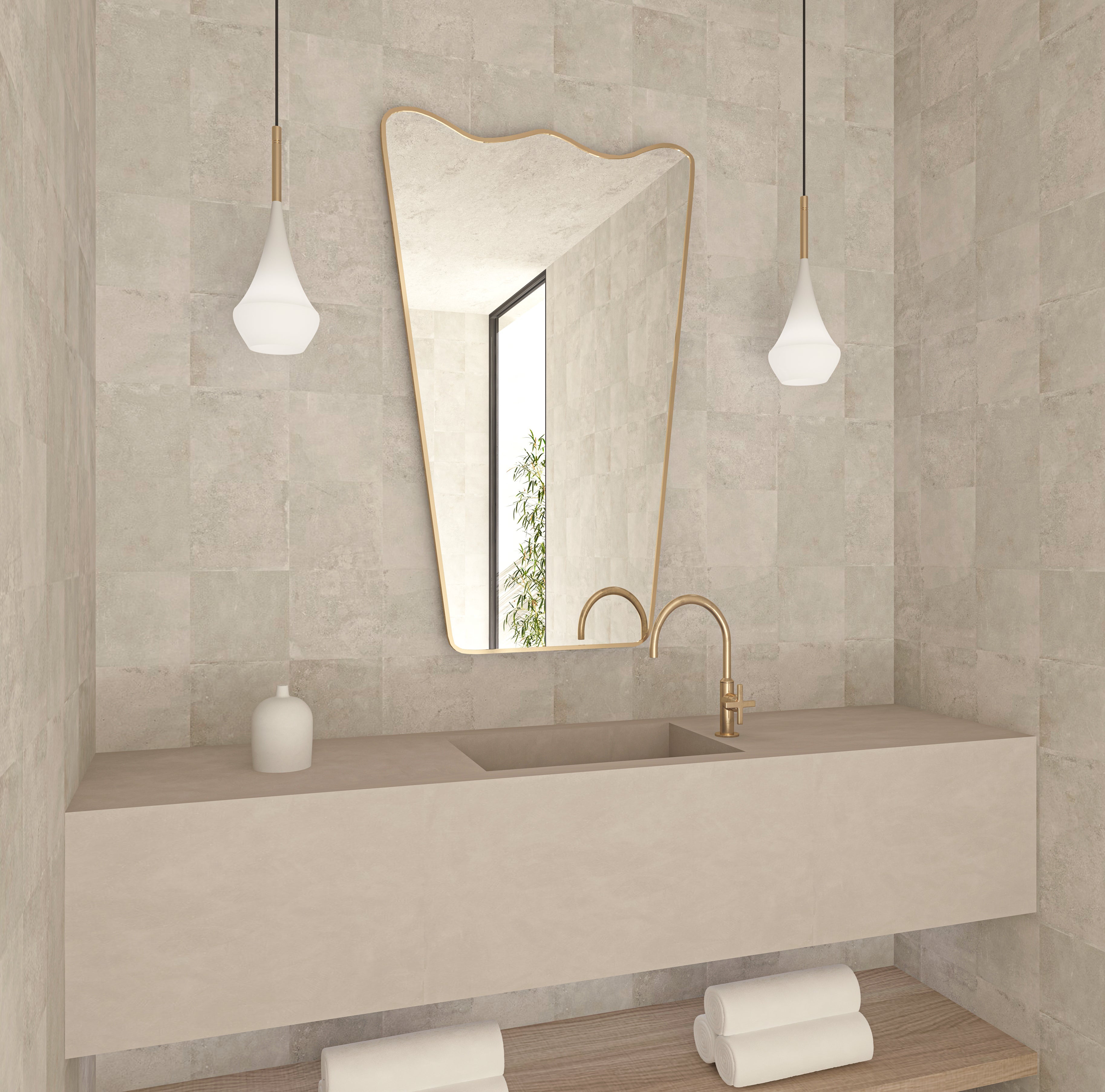 Wavy Irregular Mirror Asymmetrical Mirror Home Decor