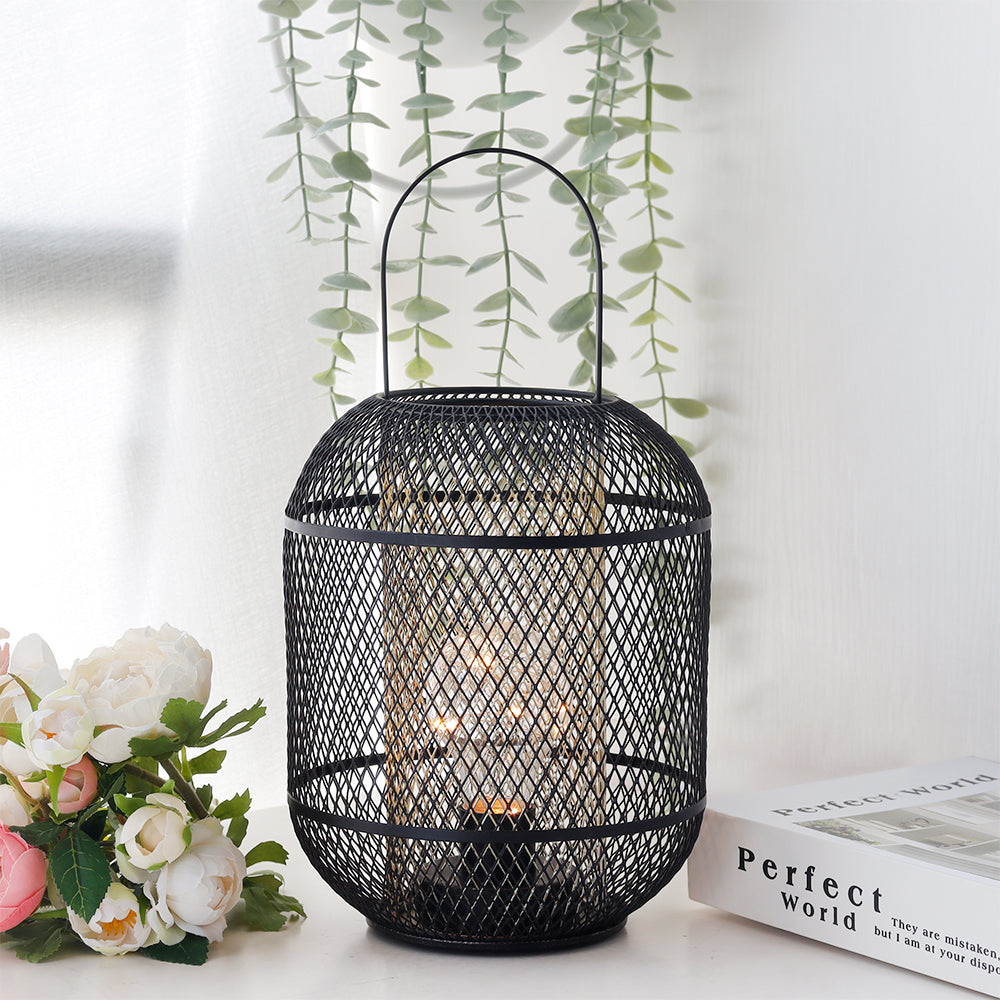 12''H Battery Powered Table Lamp Decorative Lantern-2