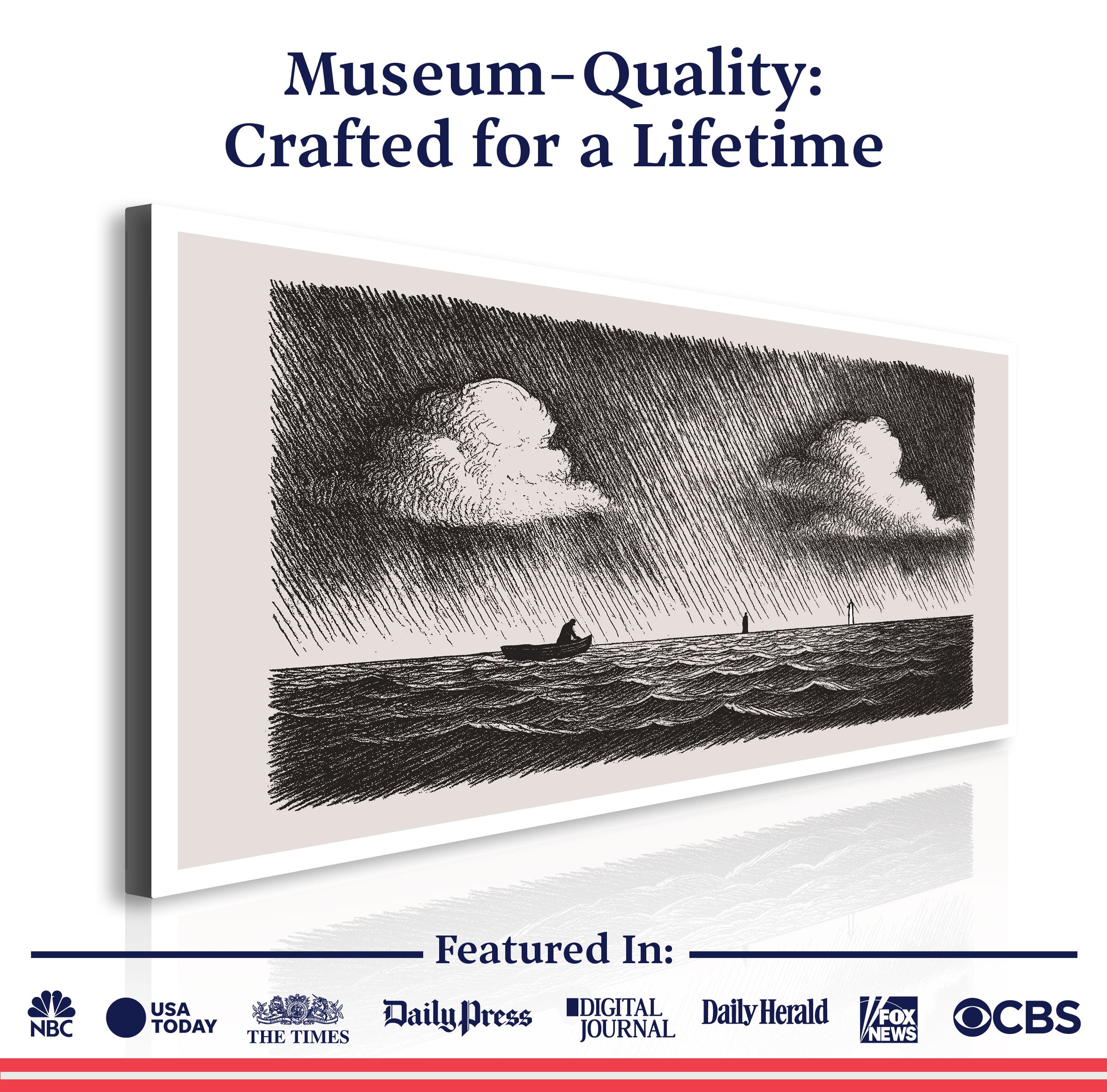 Jesus Walking On Water Faith Wall Art III