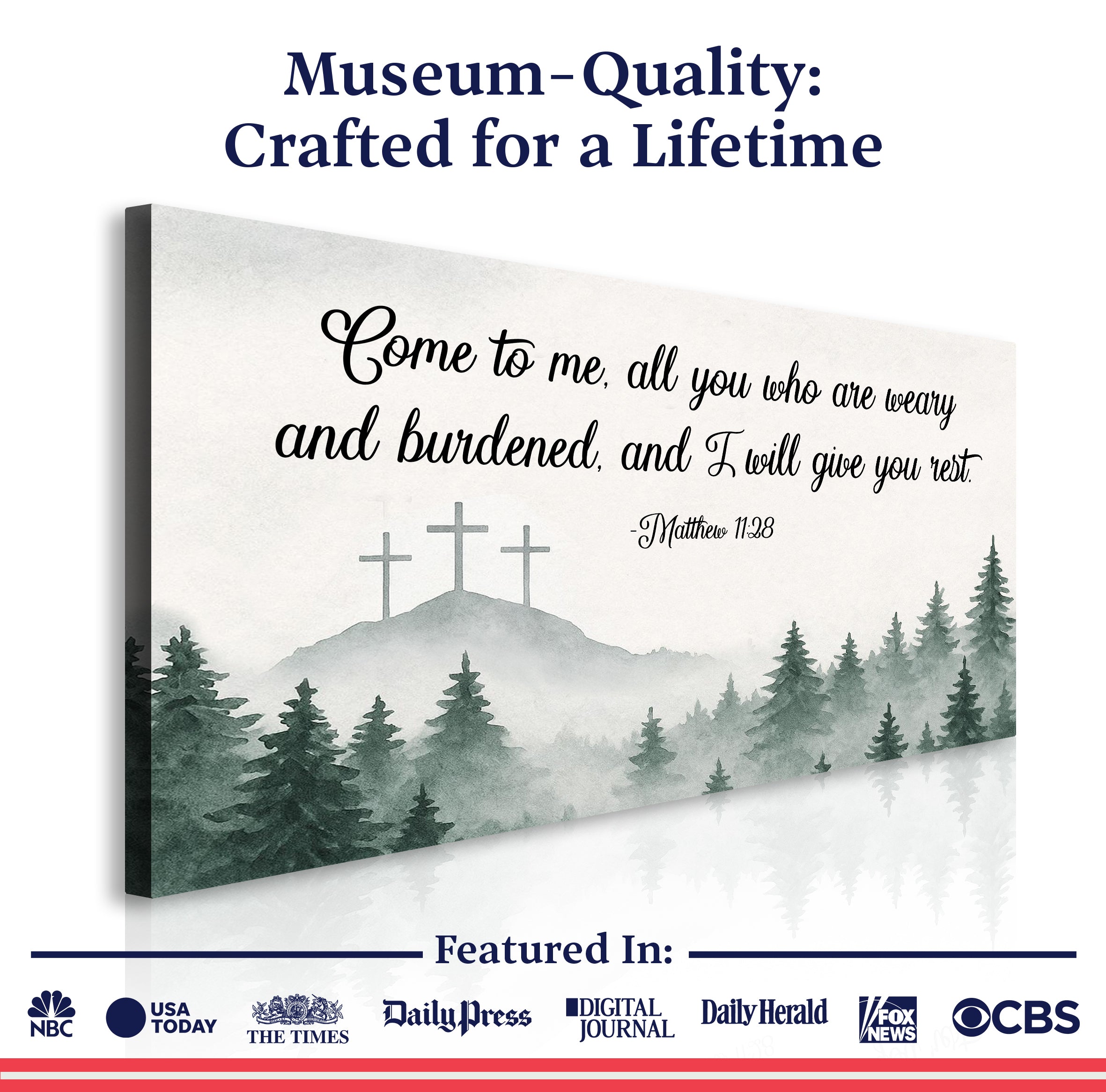 Come To Me - Matthew 11:28 Faith Sign II