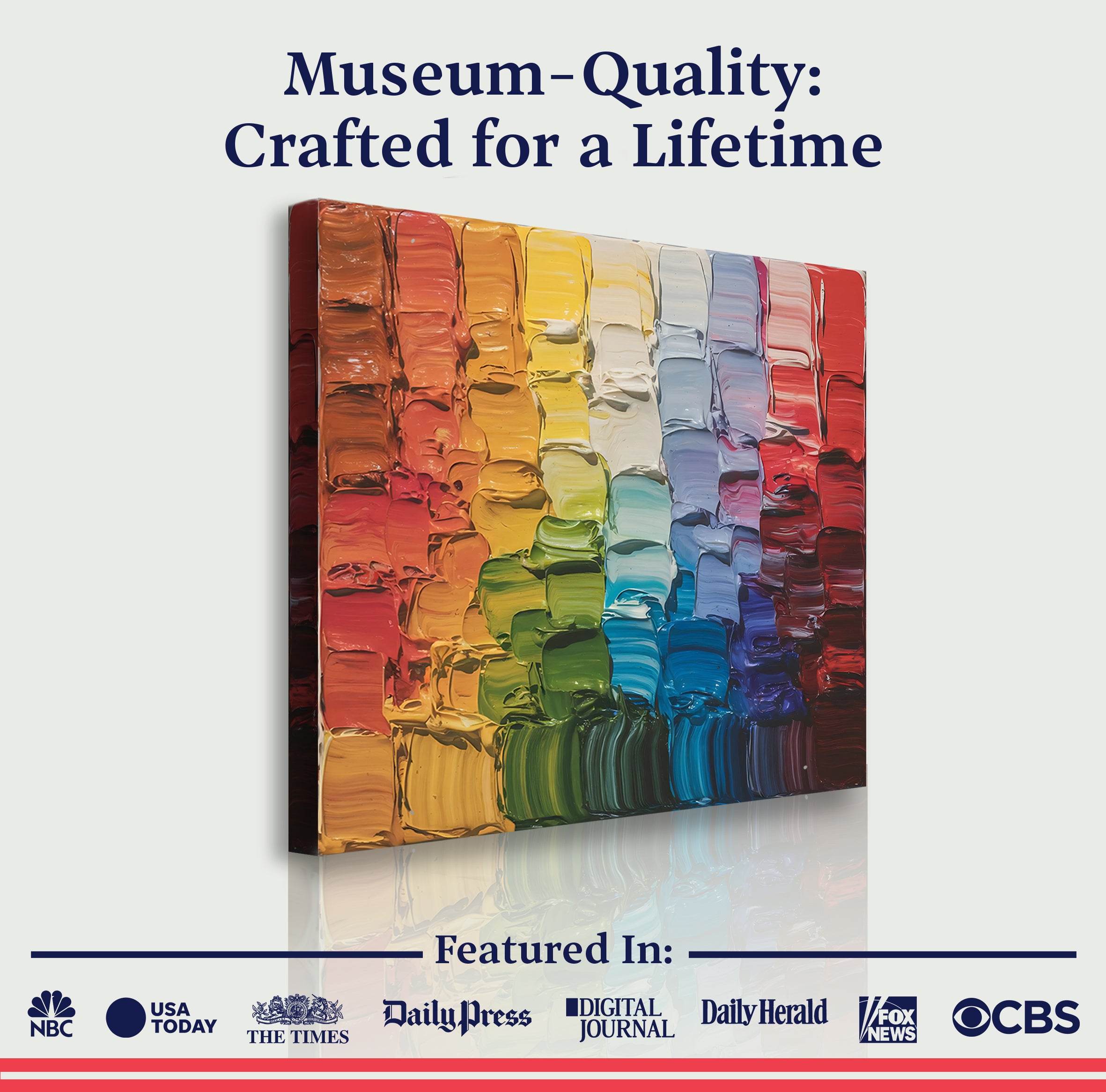 Chroma Flow Impasto Wall Art