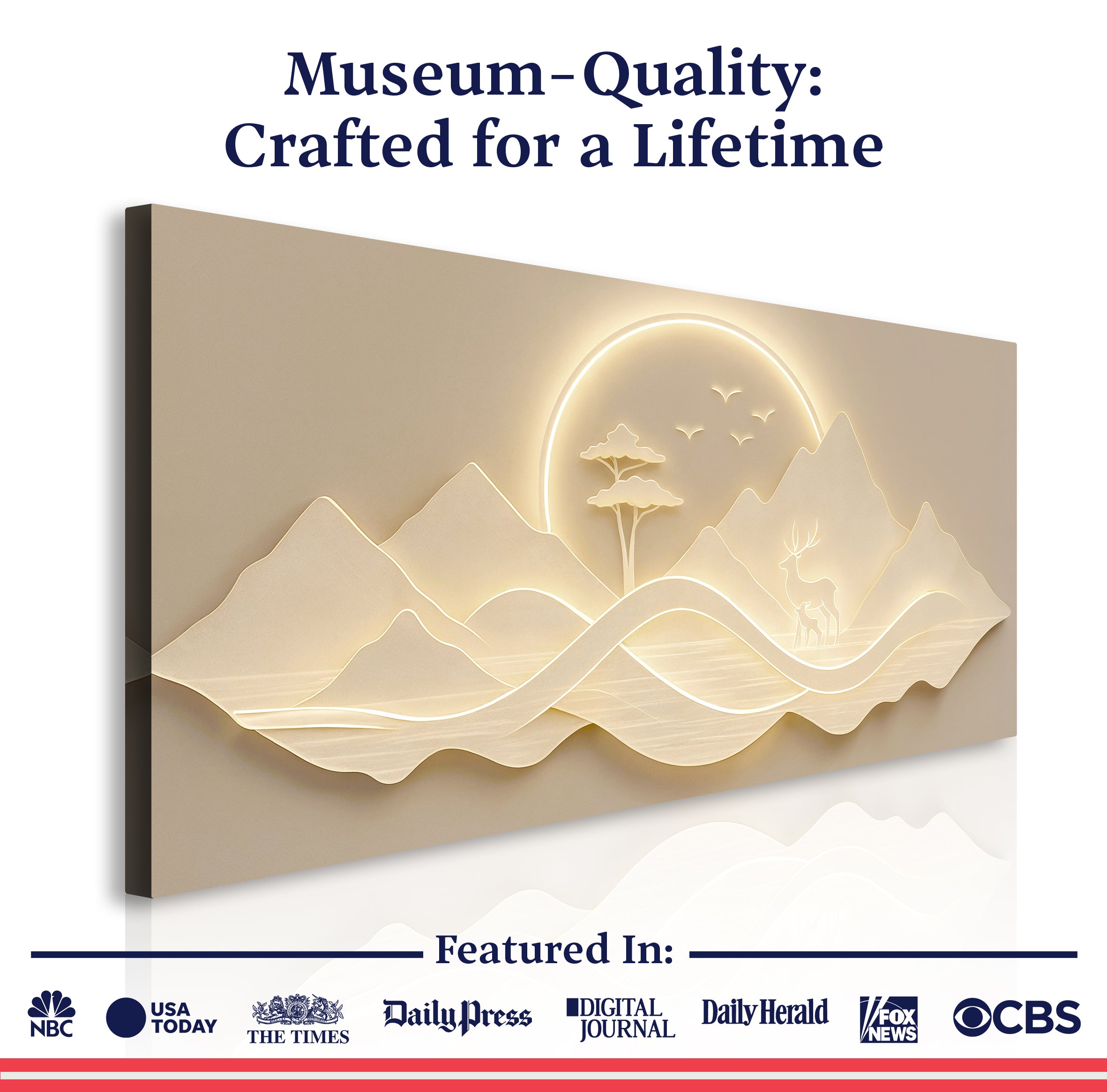 Modern Mountain Landscape Wall Art