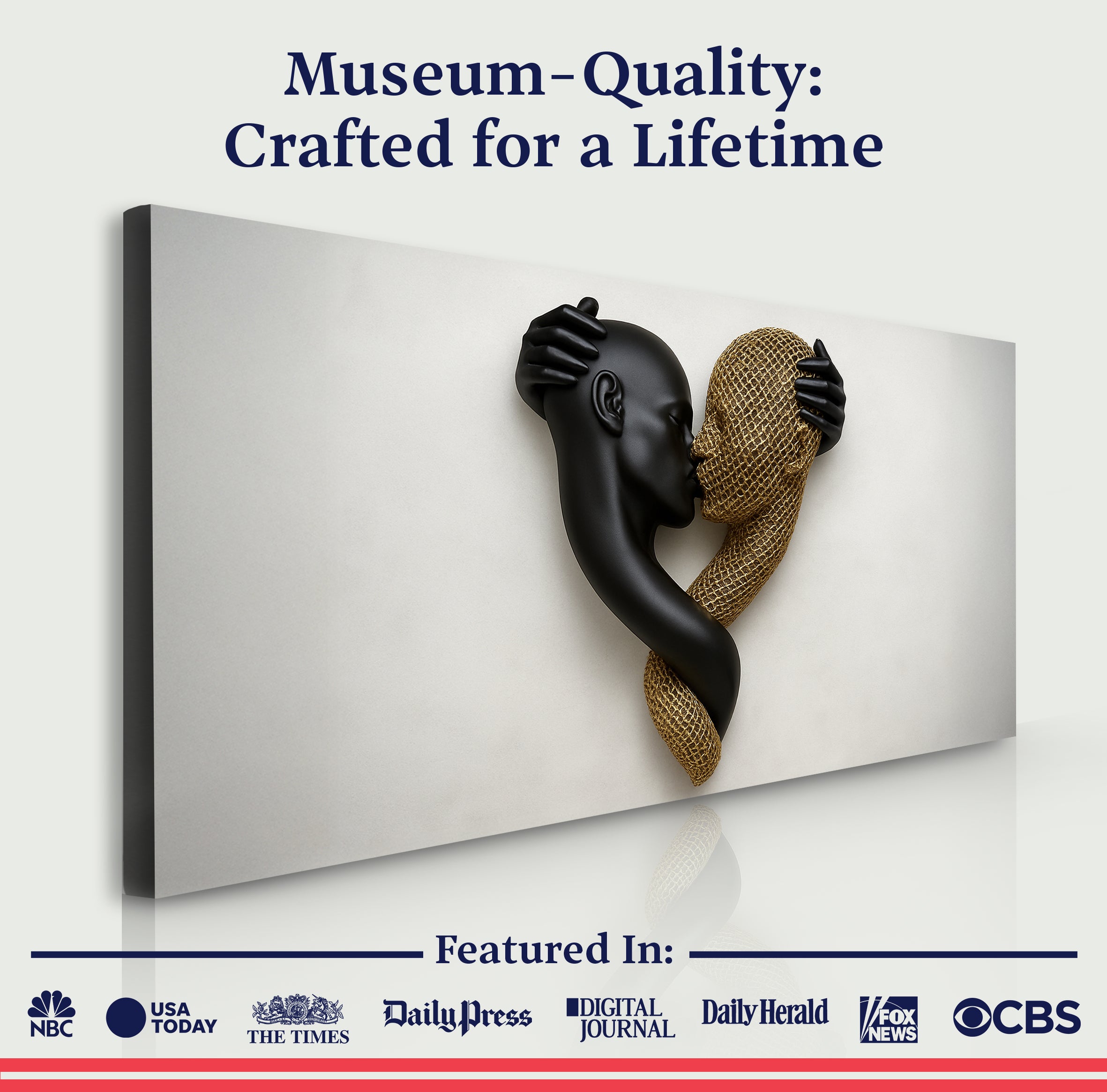 Eternal Love Figure Abstract Wall Art IV