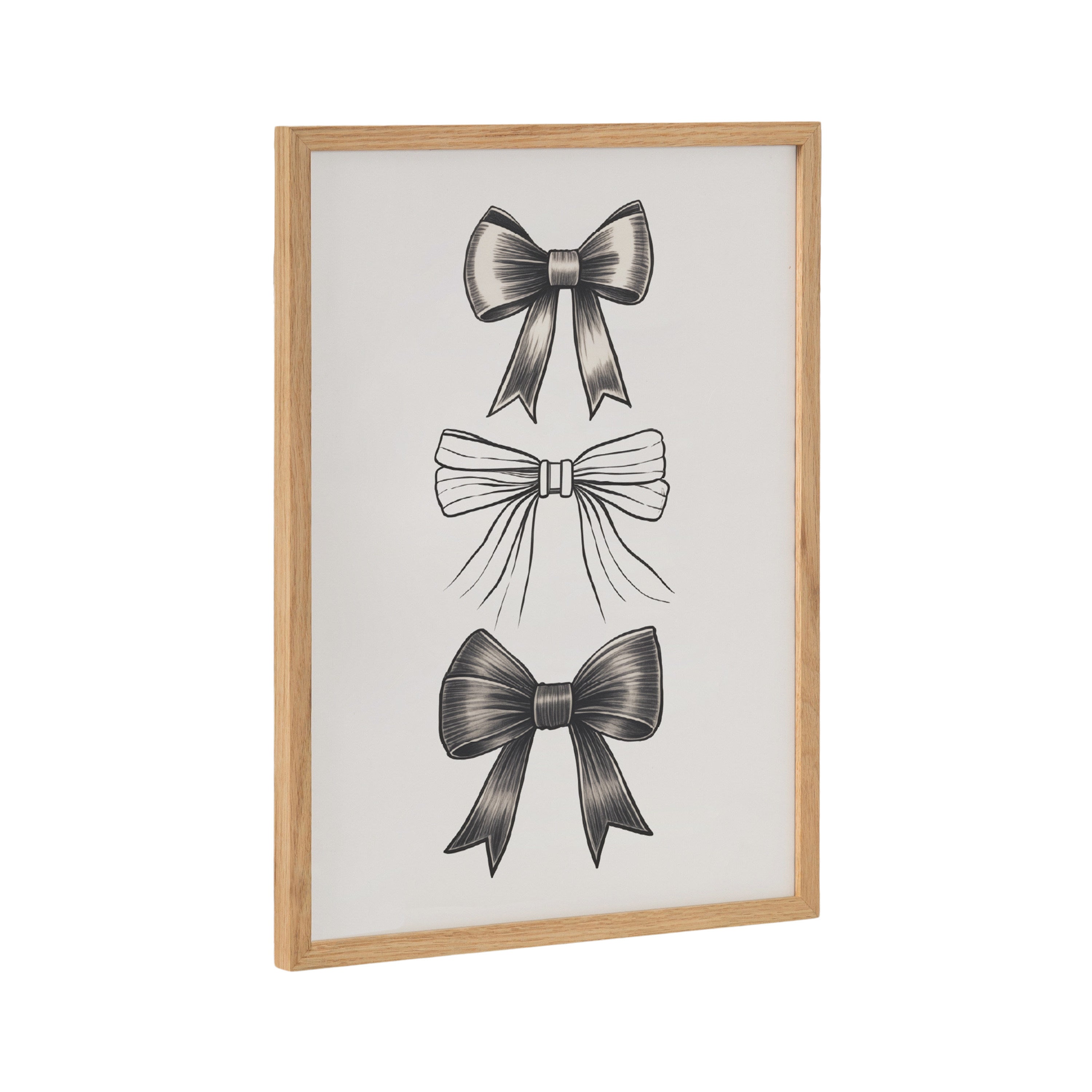 Gallery Coquette Preppy Retro Girly Black Bows Print by The Creative Bunch Studio