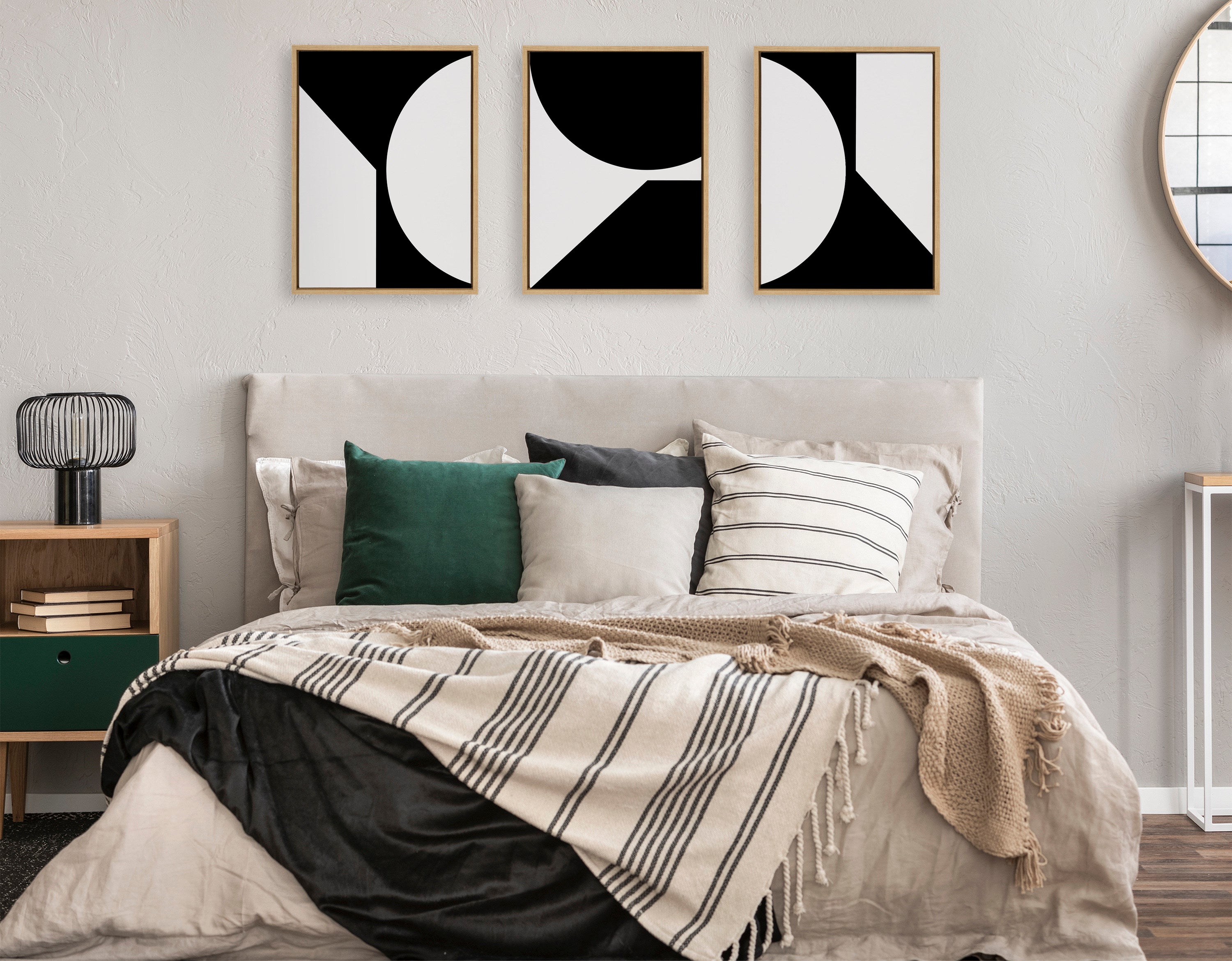 Sylvie Minimal Max Mod Set Framed Canvas by The Creative Bunch Studio