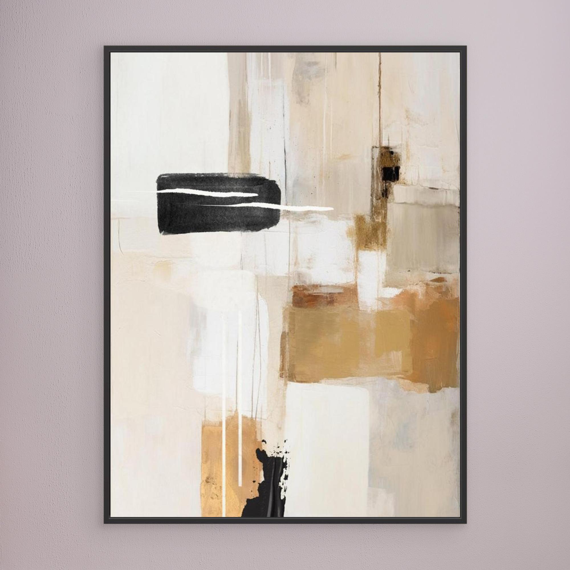 Abstract In Beige 1 by Sally Ann Moss