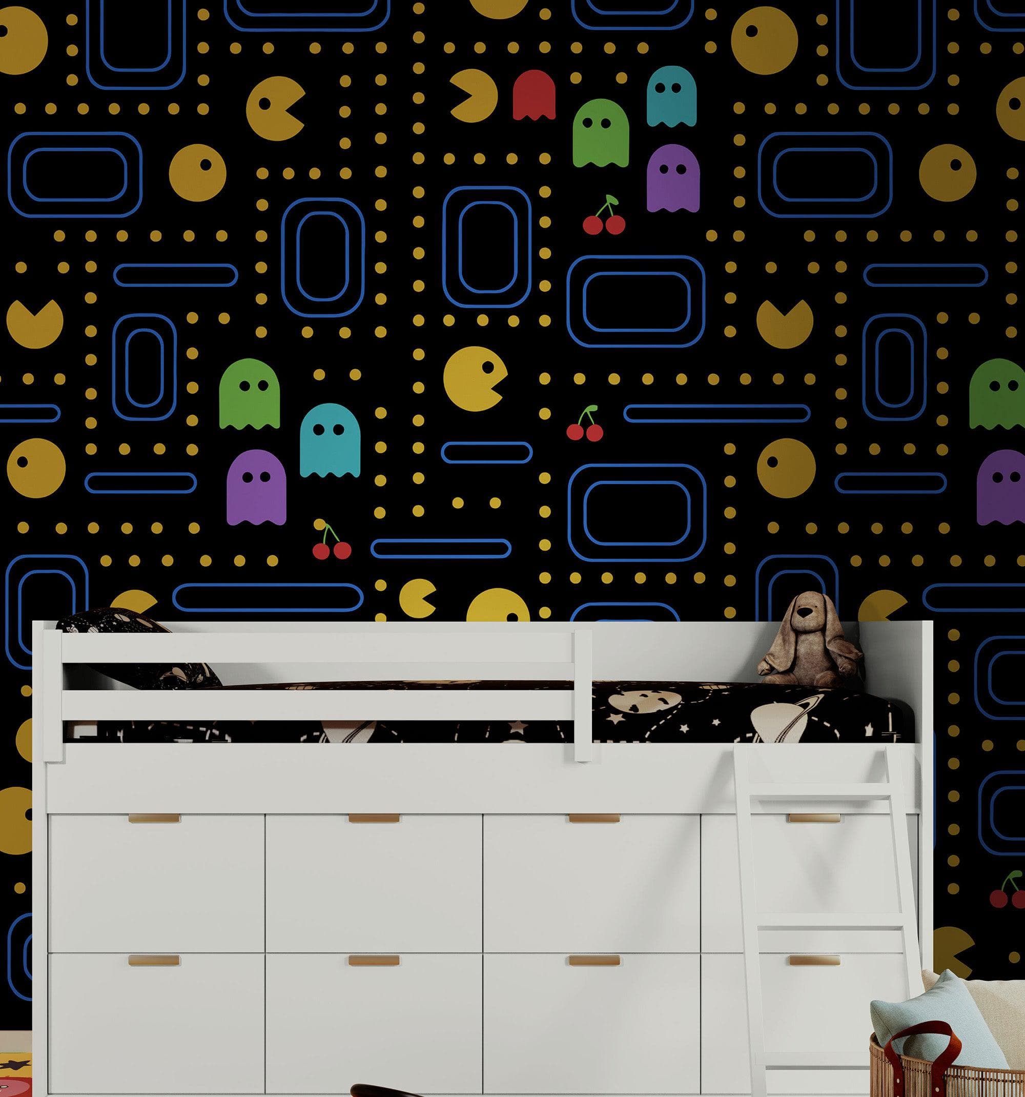 Pacman Wallpaper Mural. #7004