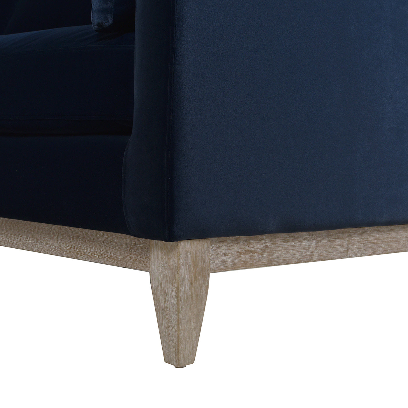 Knox 84' Modern Farmhouse Sofa, Dark Navy Blue Performance Velvet