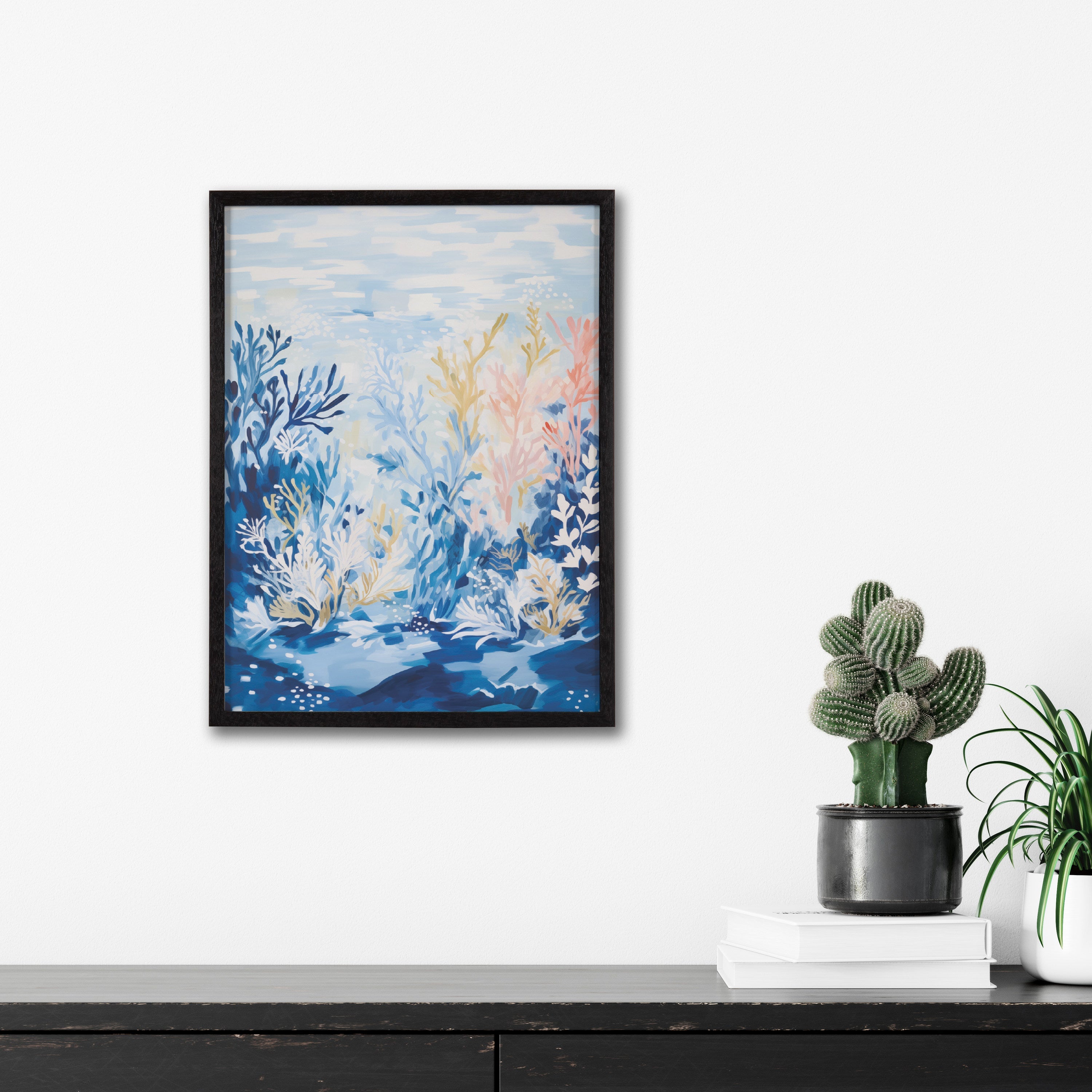 Gallery Underwater Ocean Landscape Print by The Creative Bunch Studio
