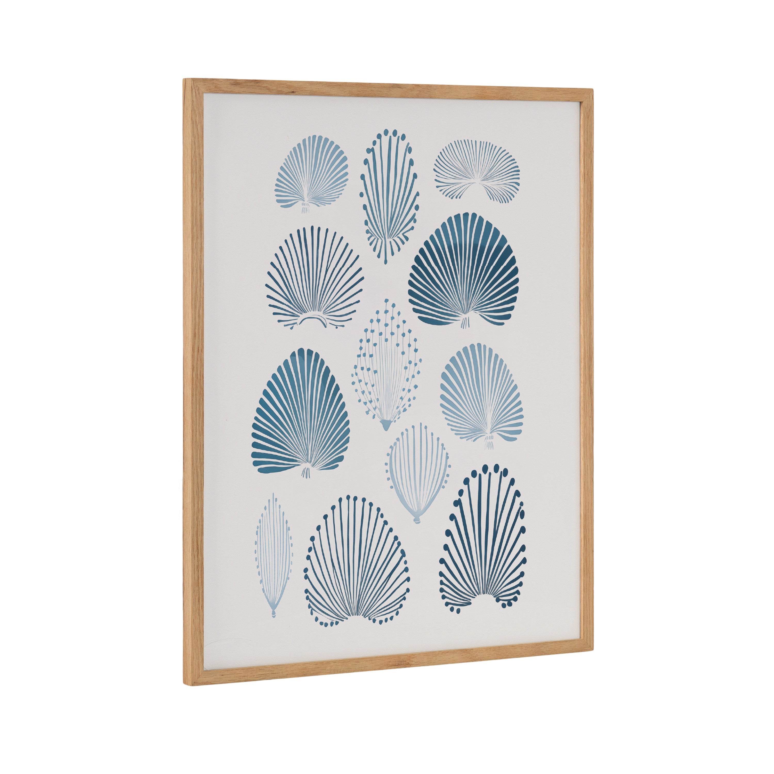 Gallery Abstract Coastal Blue Coral Print by The Creative Bunch Studio