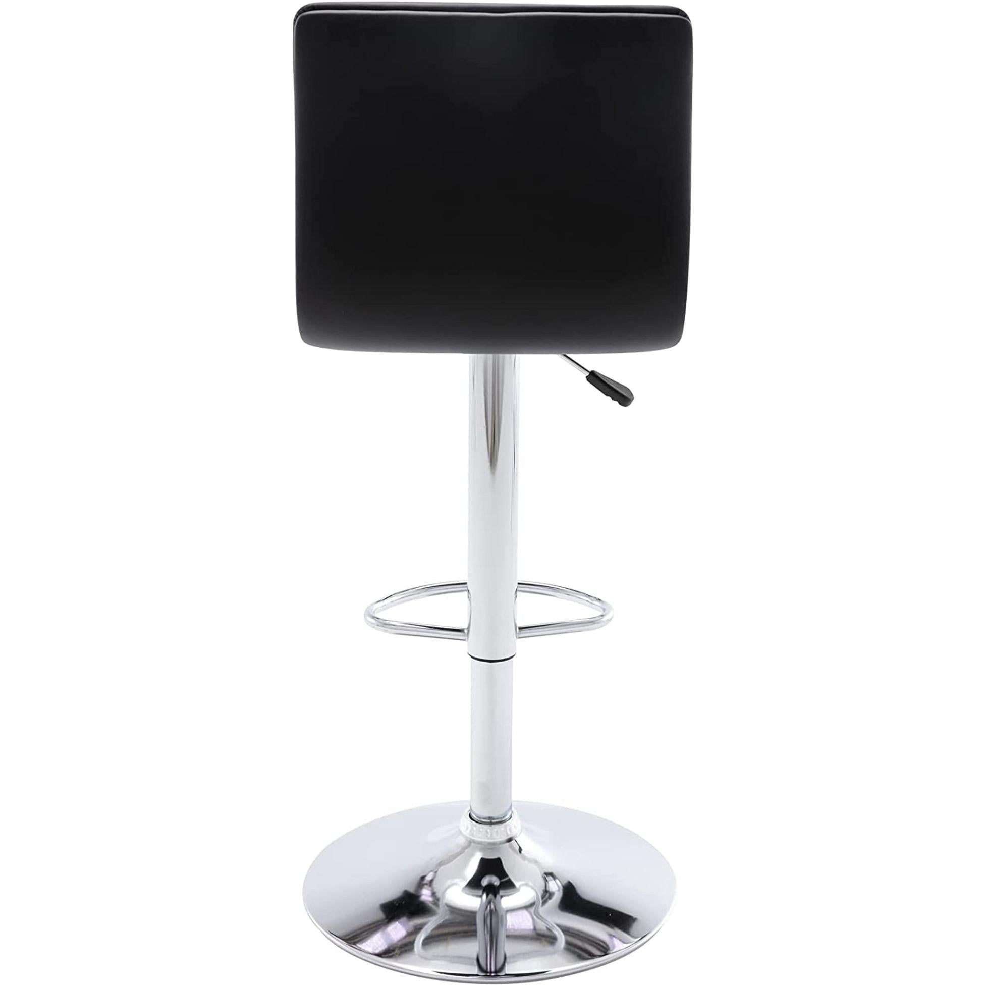 PU Leather Adjustable Bar Stools Set Of 2 Modern Style