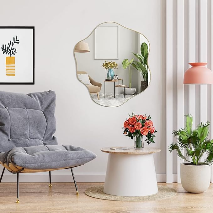 Slime Asymmetrical Mirror - Fluid Irregular Wall Mirror | Alpken