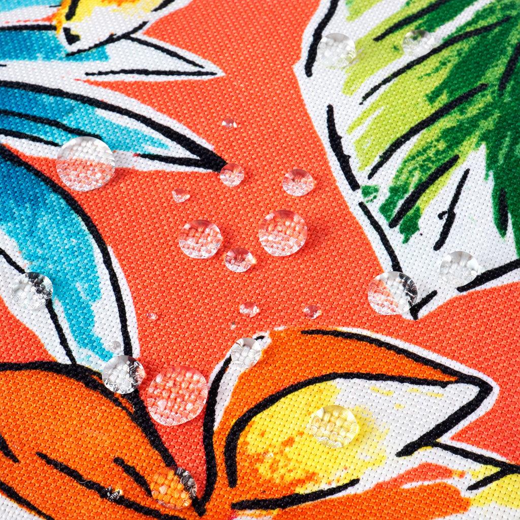 Outdoor Chair Cushions Set of 2, 19 x 19 x 4 Inch Tufted Seat Cushions with Ties