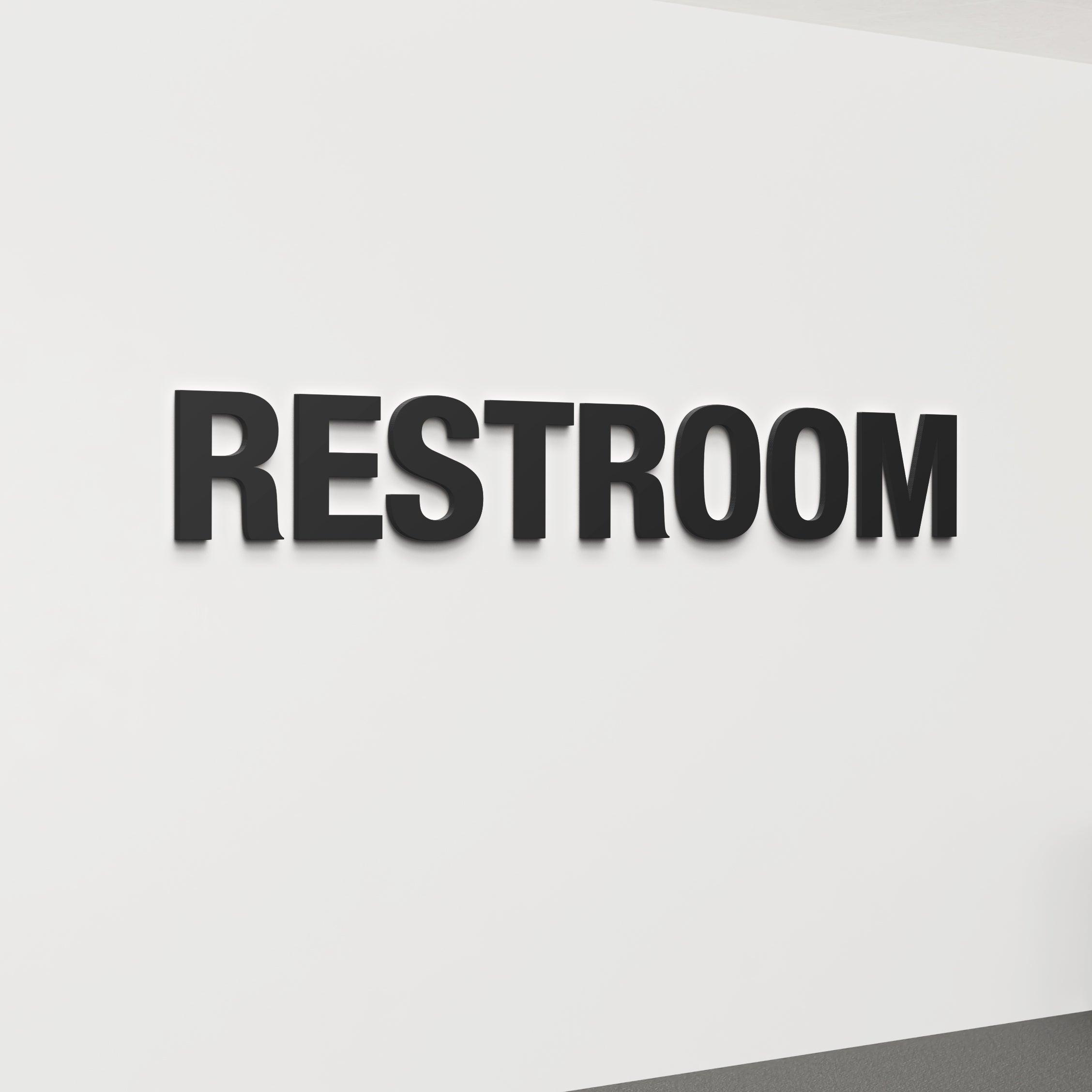 Restroom 3D Office Wall Decor - PRHOMZ