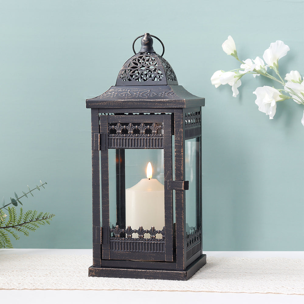 14.5" High Vintage Style Hanging Lantern-0