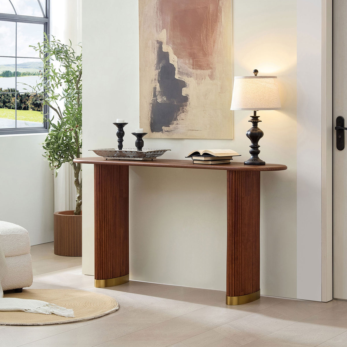 Length 59.1 Inch Entryway Table for Living Room