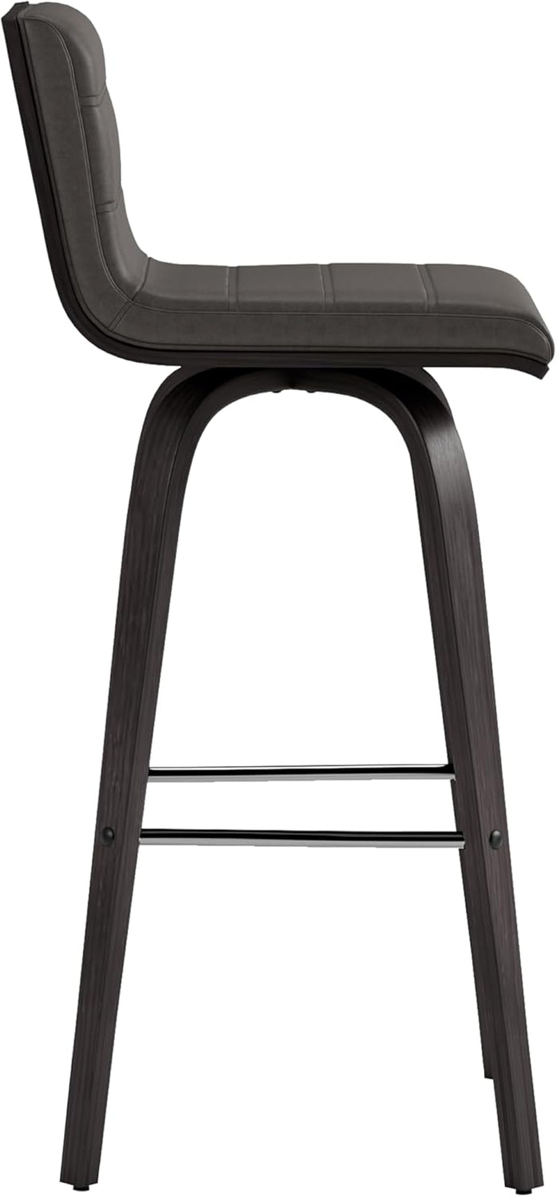 Vienna 30 Inch Bar Height Bar Stool Grey And Black