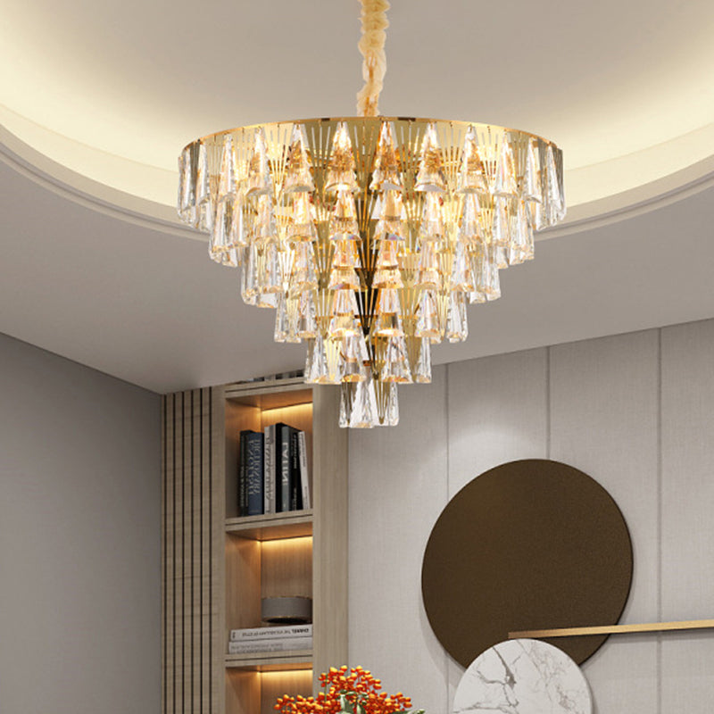 Leia Sparkling 8-Light Crystal Chandelier - Elegant Ambiance for Your Dining Room