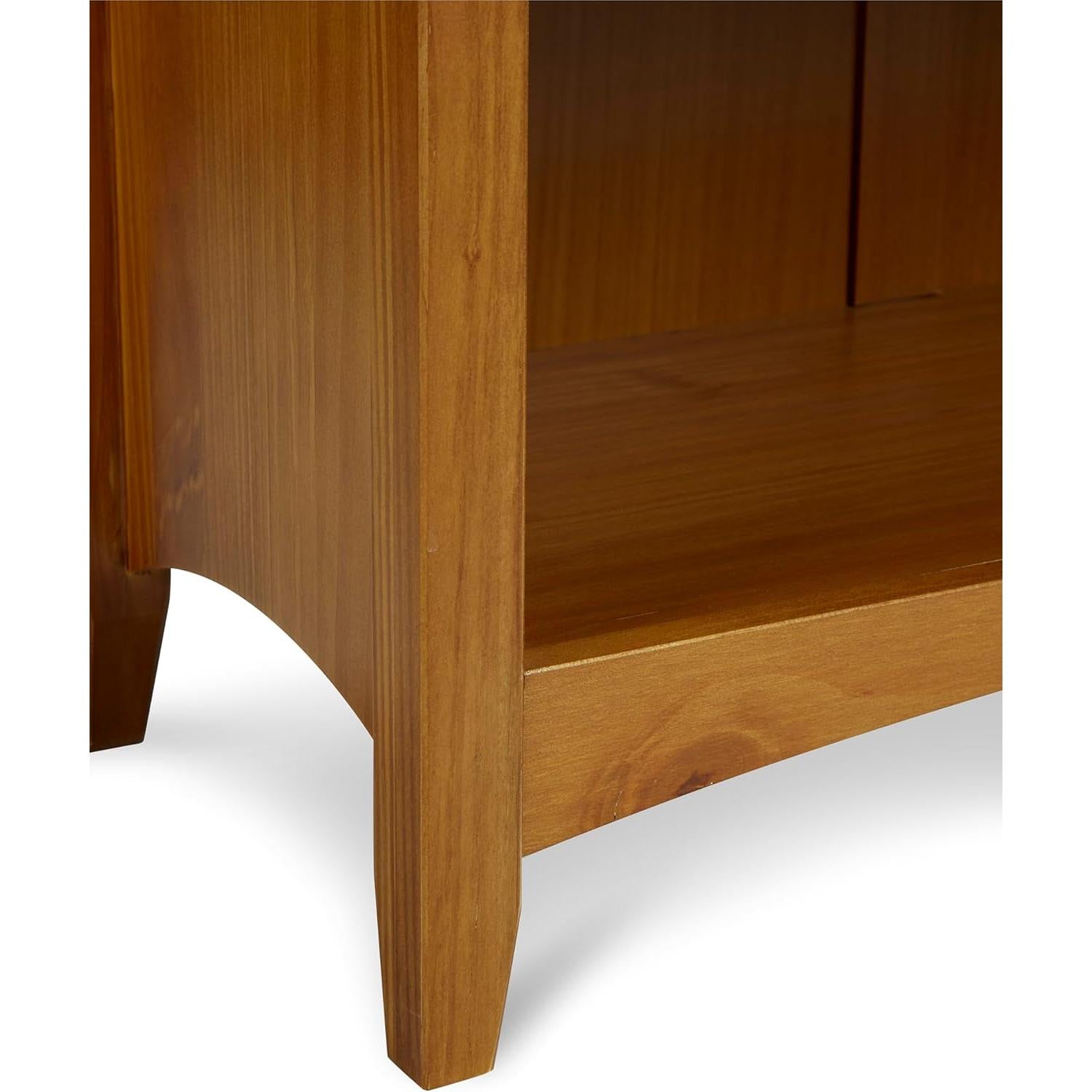 Shaker Style 6 Shelf Bookcase Solid Wood 72 Inch Tall