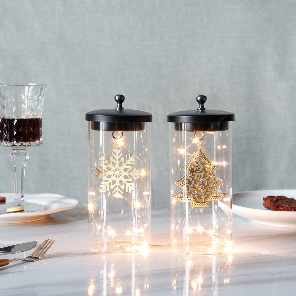 7" H Set of 2 Battery Powered Cordless Lamps-4