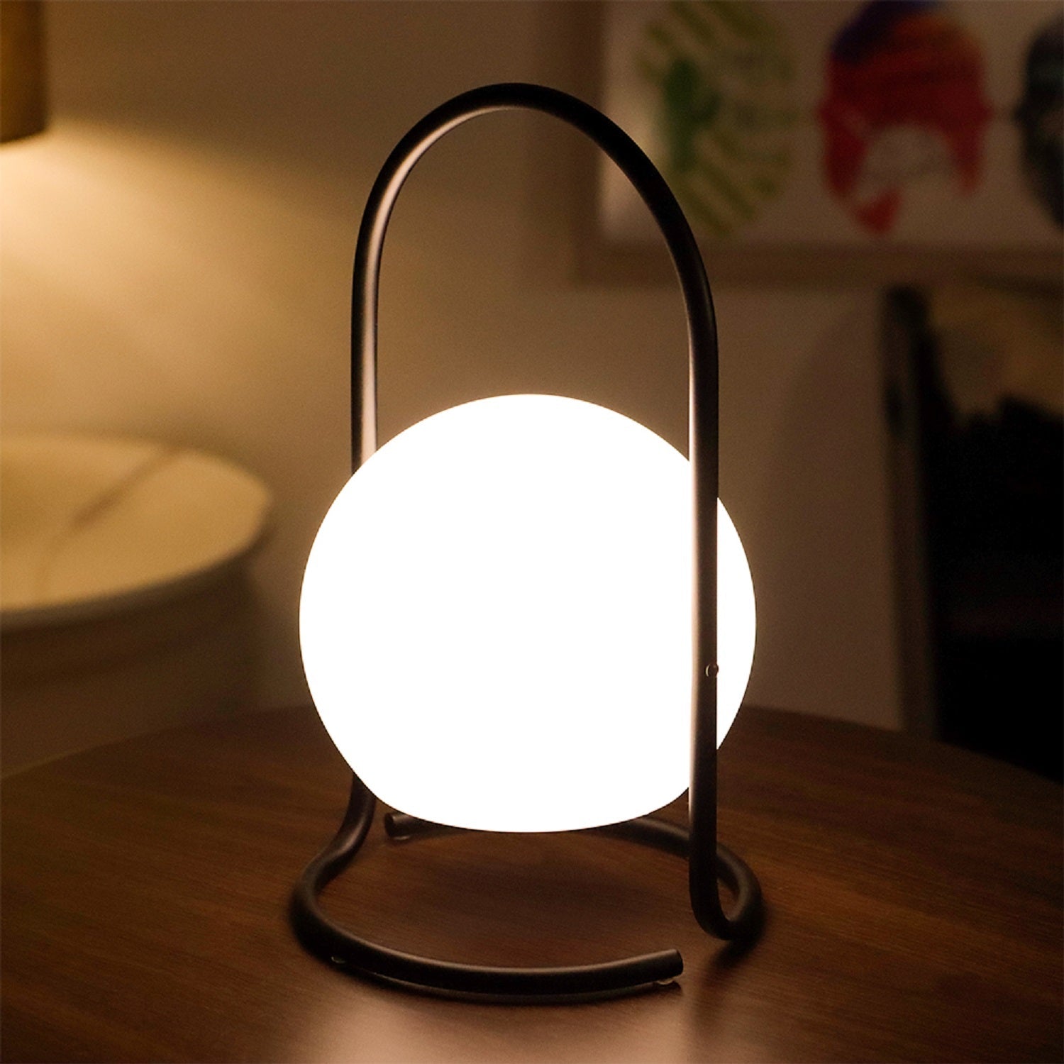 Portable Powerful 2600mAh LED Battery Operated Table Lamps-0