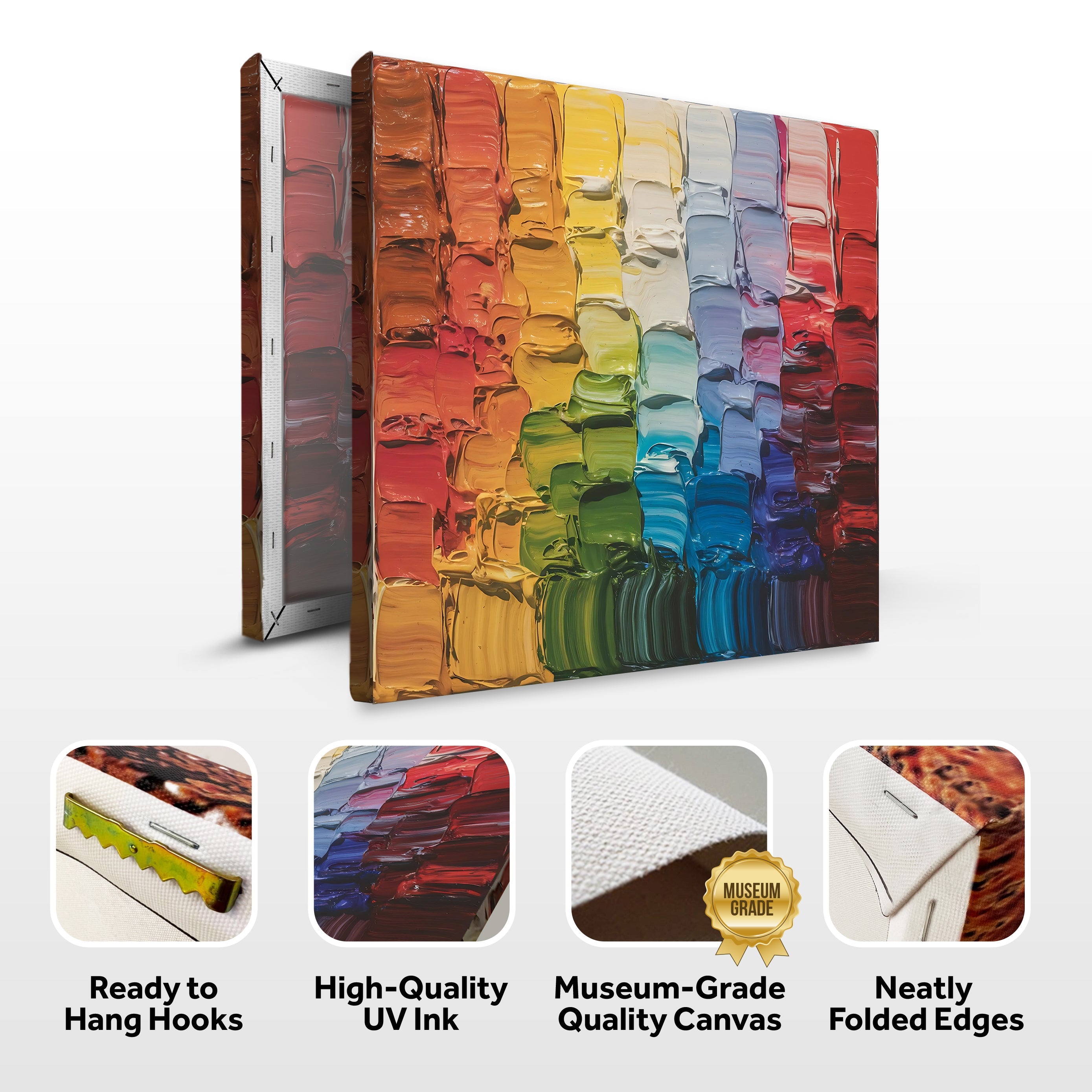 Chroma Flow Impasto Wall Art