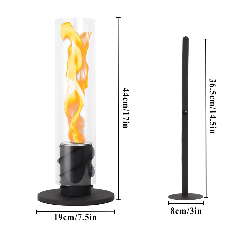 17''H Clean-Burning Bio Ethanol Ventless Fireplace-3