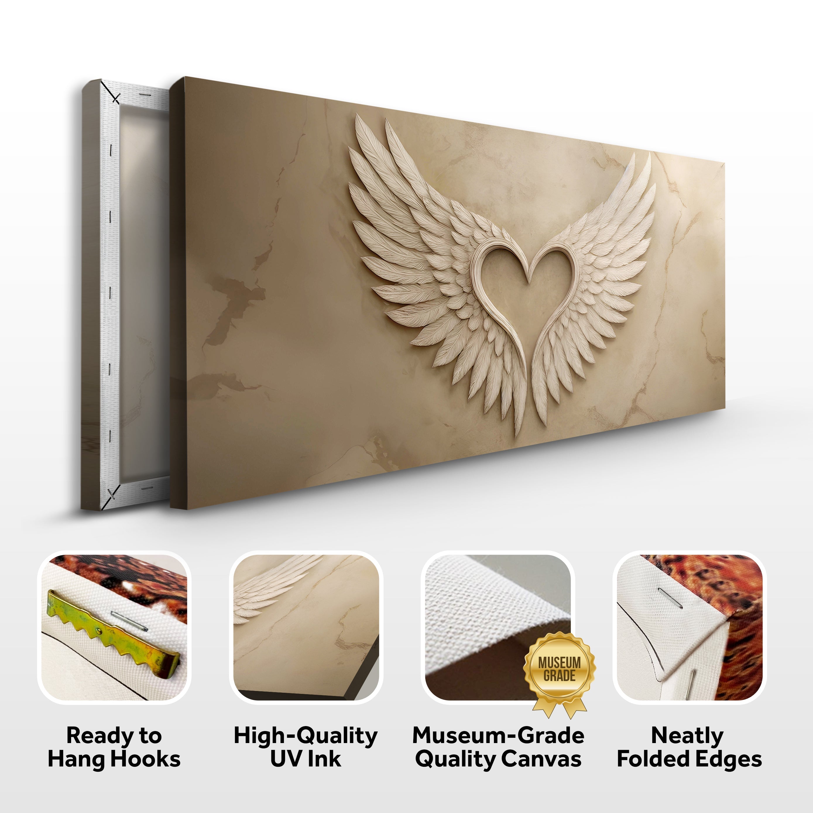 Wings Of Love Abstract Wall Art