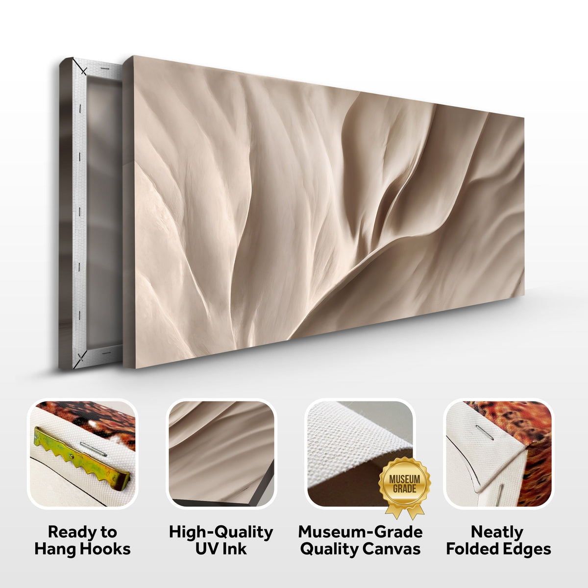 Soft Waves of Elegance Wall Art