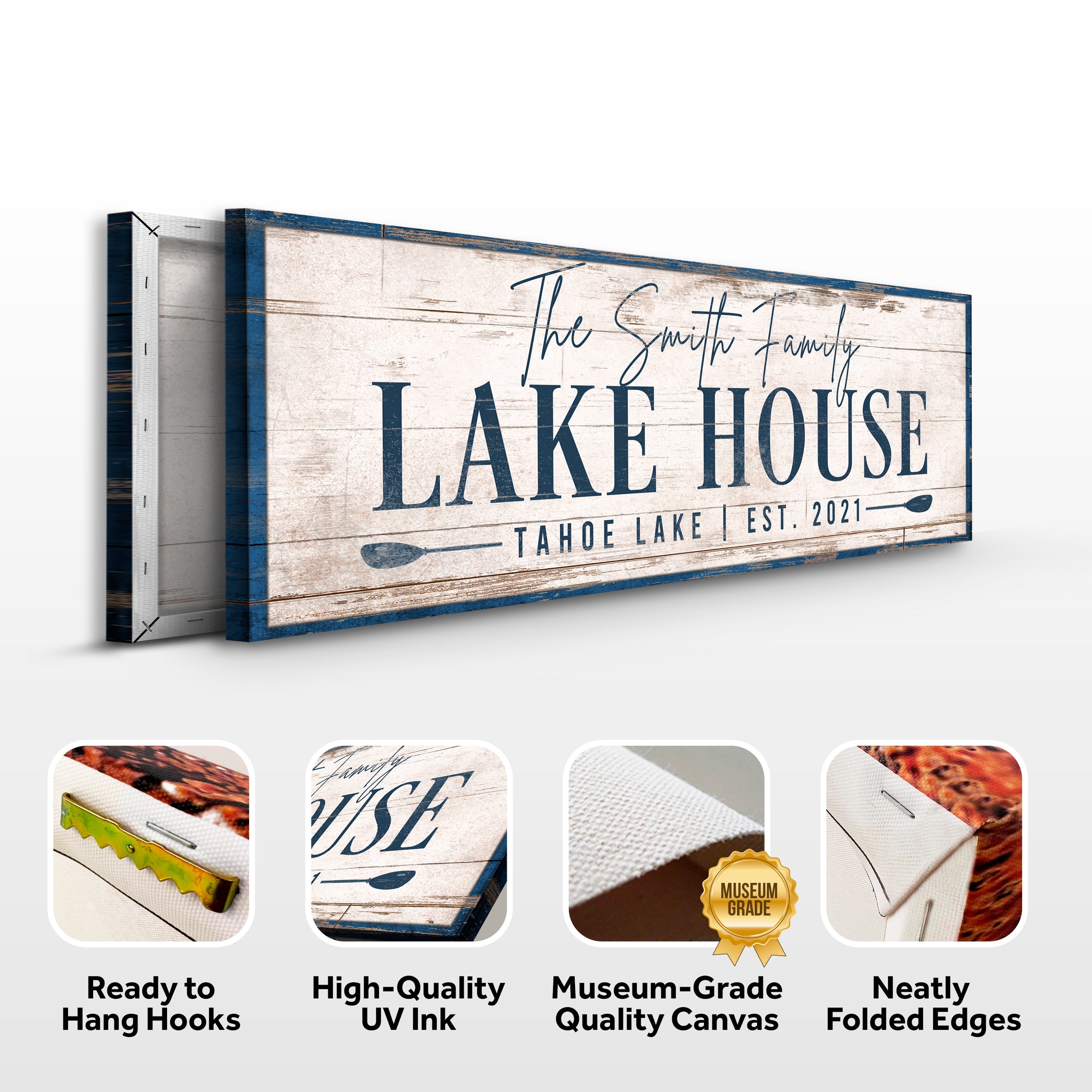 Personalized Lake House Sign V