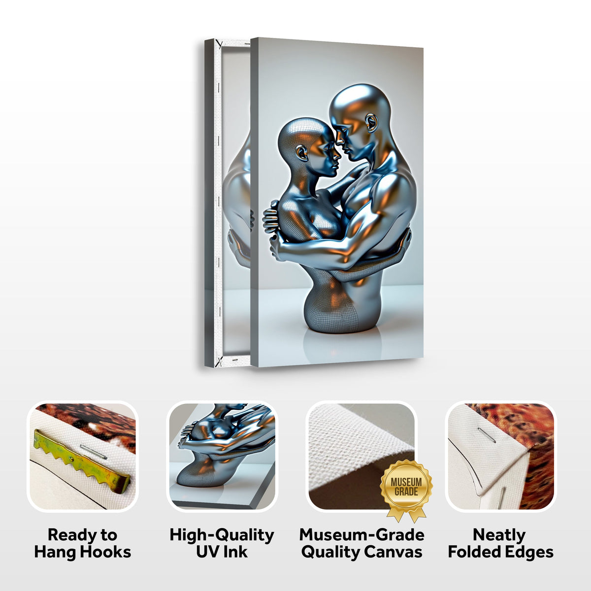 Eternal Love Figure Abstract Wall Art II