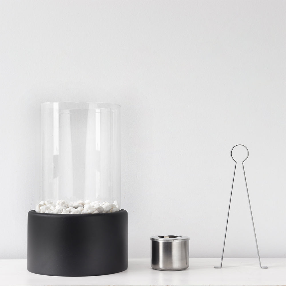 10.5 Inch High Portable Tabletop Fireplace | Compact Ventless Bio-Ethanol Fire Bowl for Indoor & Outdoor Decor-2