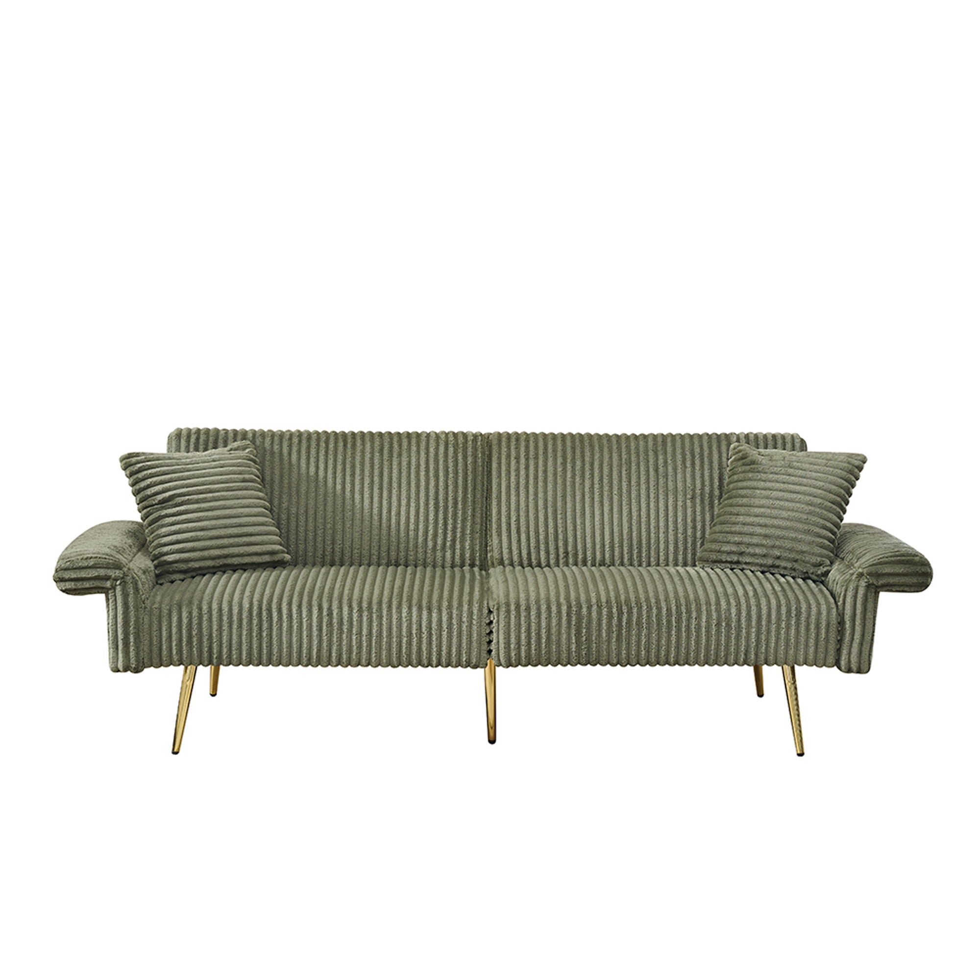 Luxury Foldable Double Sofa Bed With Folding Armrests