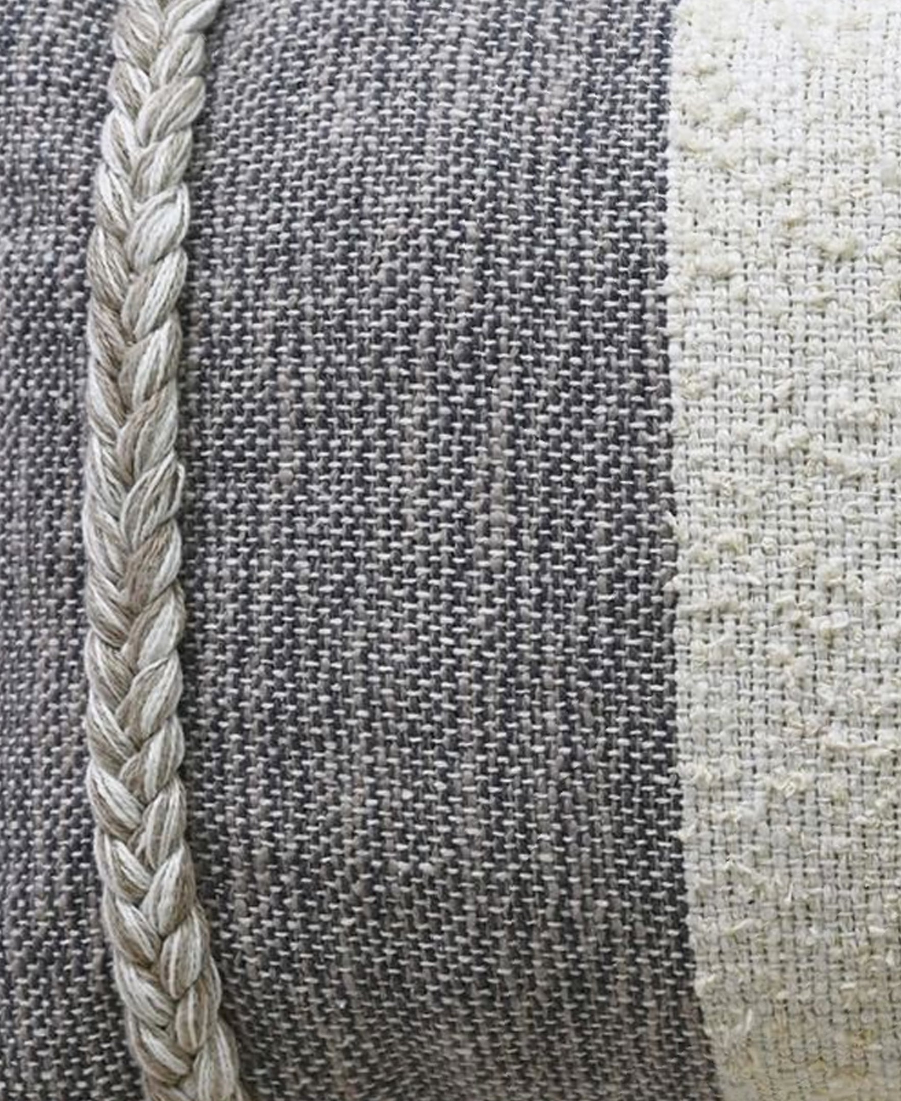 Linden Street Handloom Woven Wooden Textured Decorative