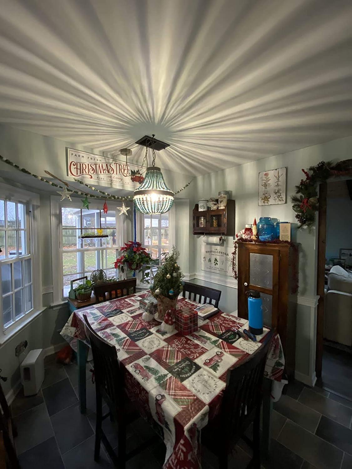 Wood Bead Chandelier Pendant Lights GrayBlue Rustic-2