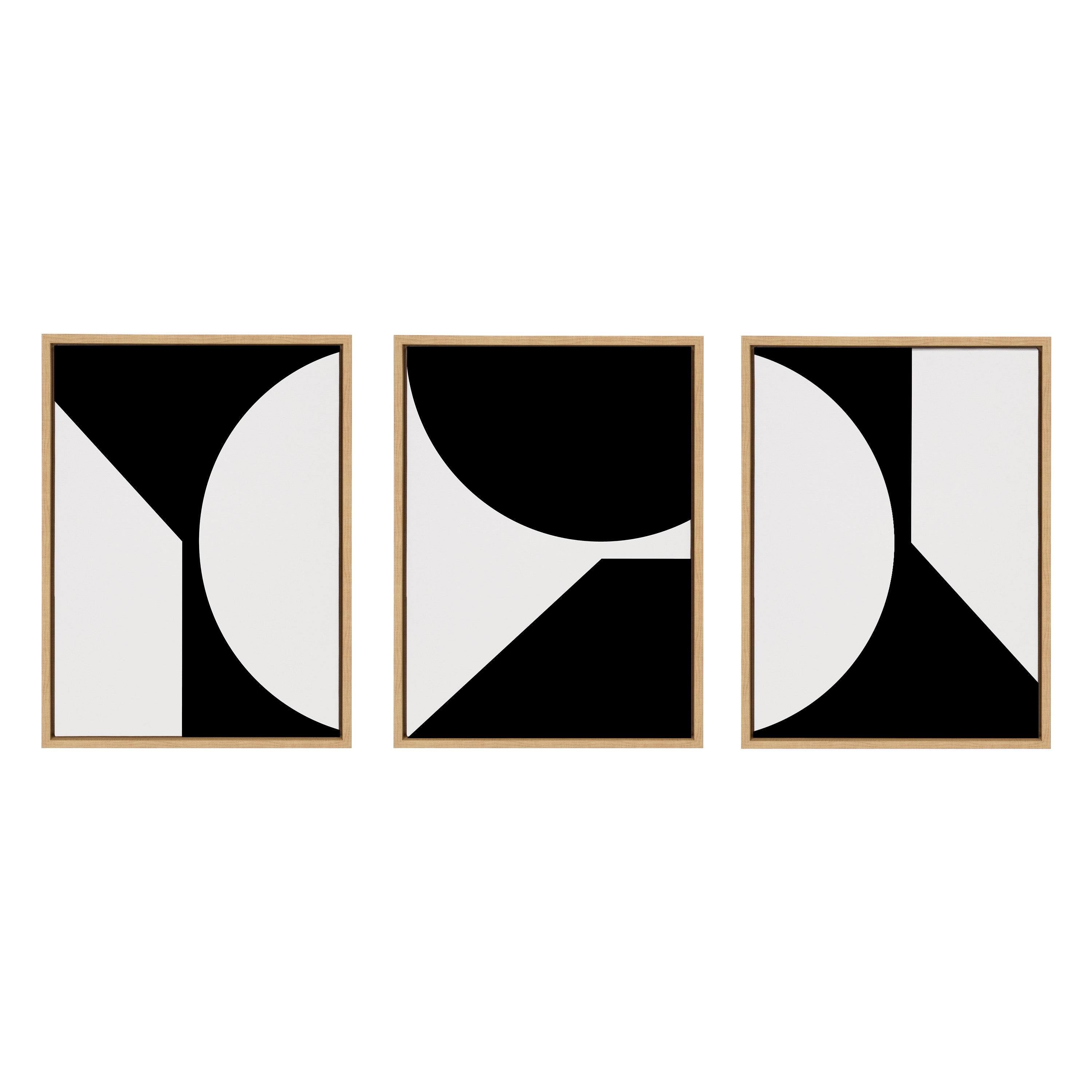 Sylvie Minimal Max Mod Set Framed Canvas by The Creative Bunch Studio