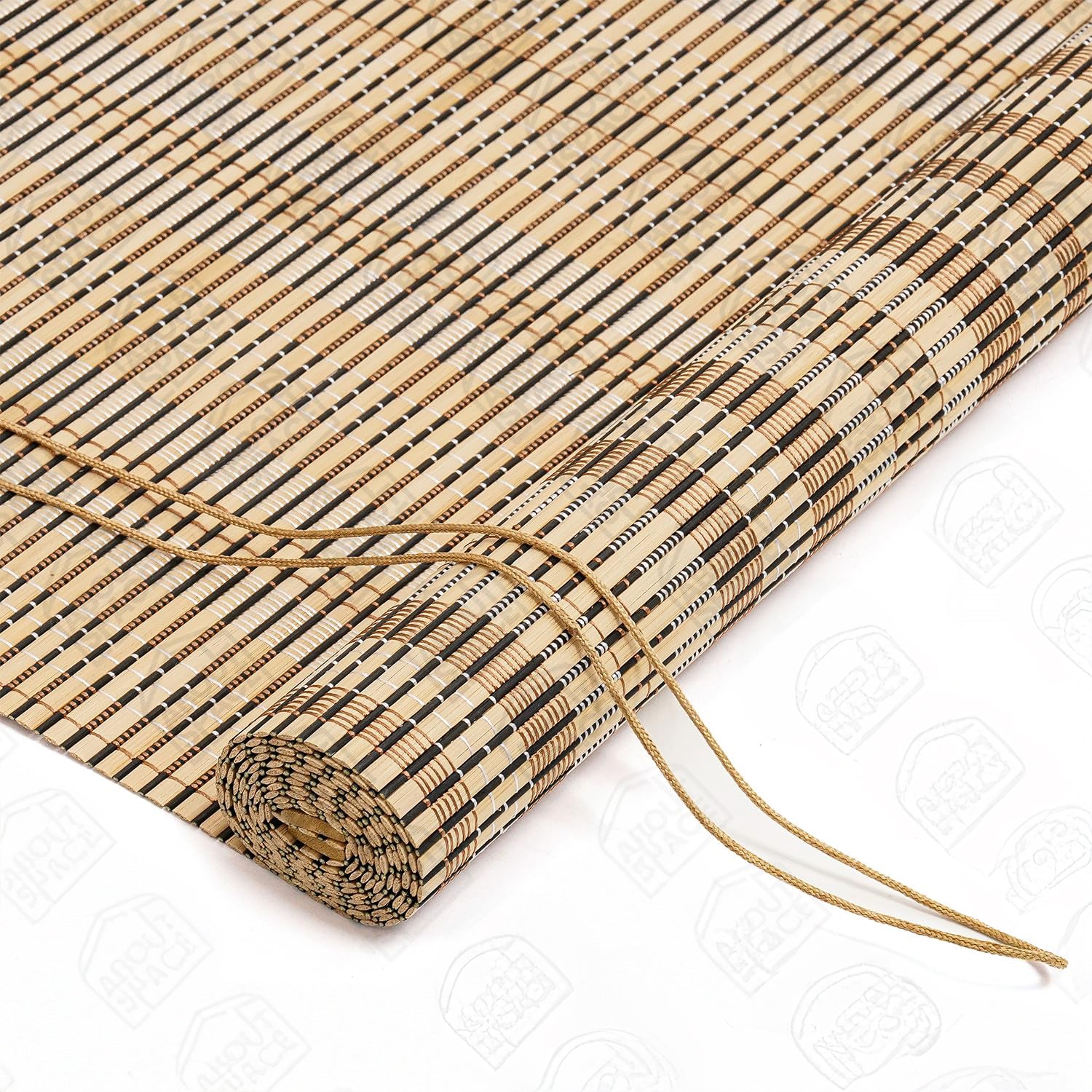 Light Filtering Sheer Natural Woven Bamboo Roller Blinds | Made to Measure Standard & Custom Sizes-1