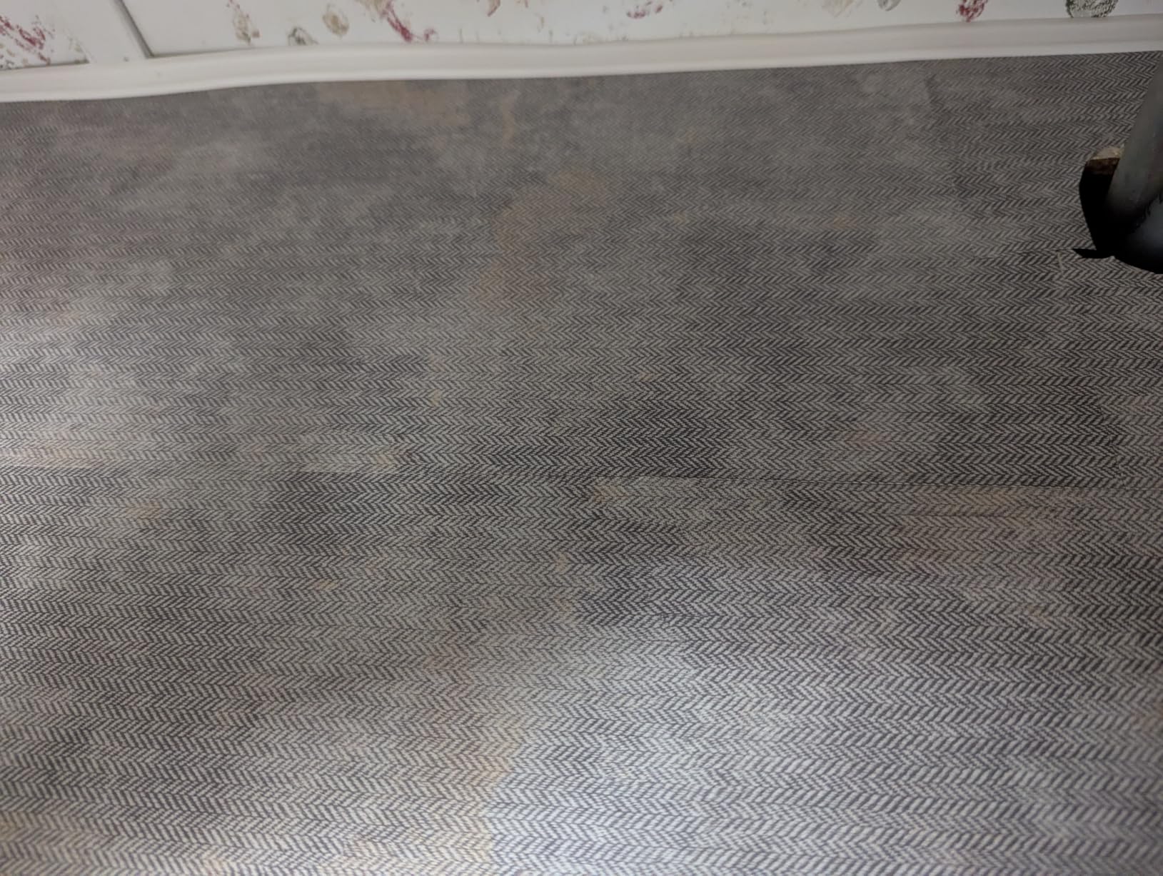 FANCYEASY Grey Grasscloth Peel & Stick Wallpaper 15.7x118in Rustic Vinyl