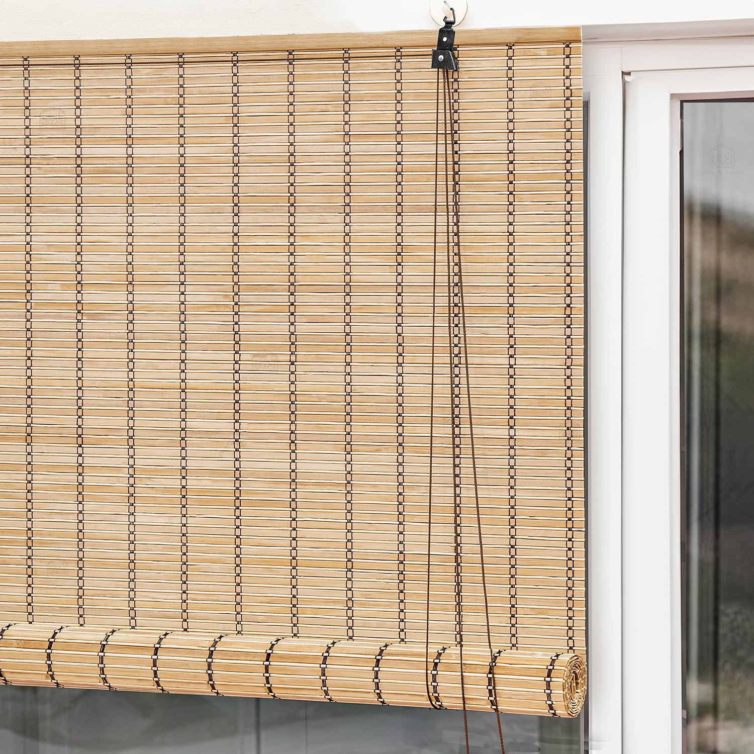 Bamboo Roller Blinds UK | Eco Friendly Roll Up Privacy Shades | Standard & Custom Fit-0
