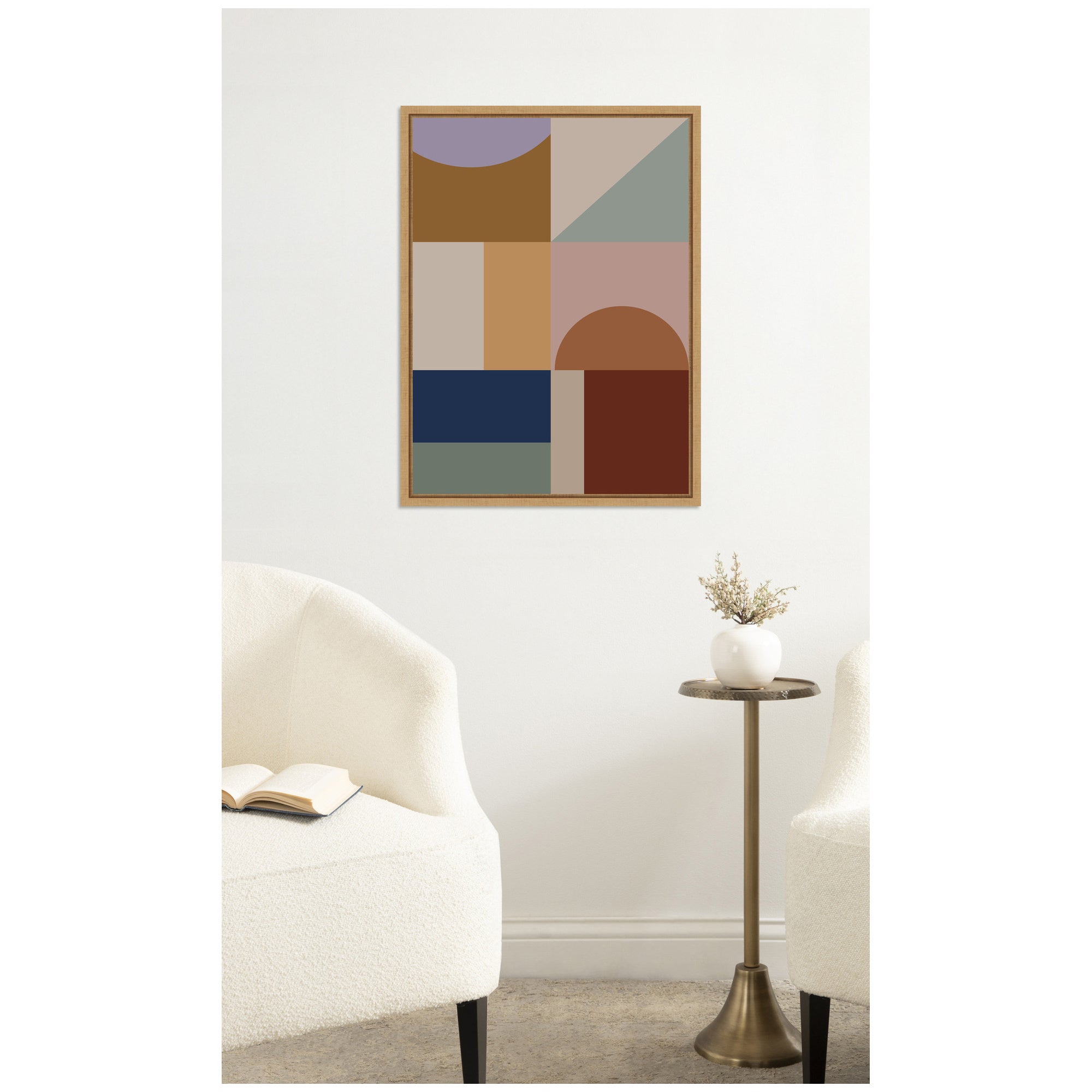 Modern Bohemian Pattern 2 by The Creative Bunch Studio Framed Canvas Wall Art Print