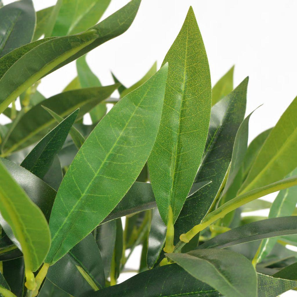 vidaXL Artificial Bay Tree Plant with Pot 49.2" Green - PRHOMZ