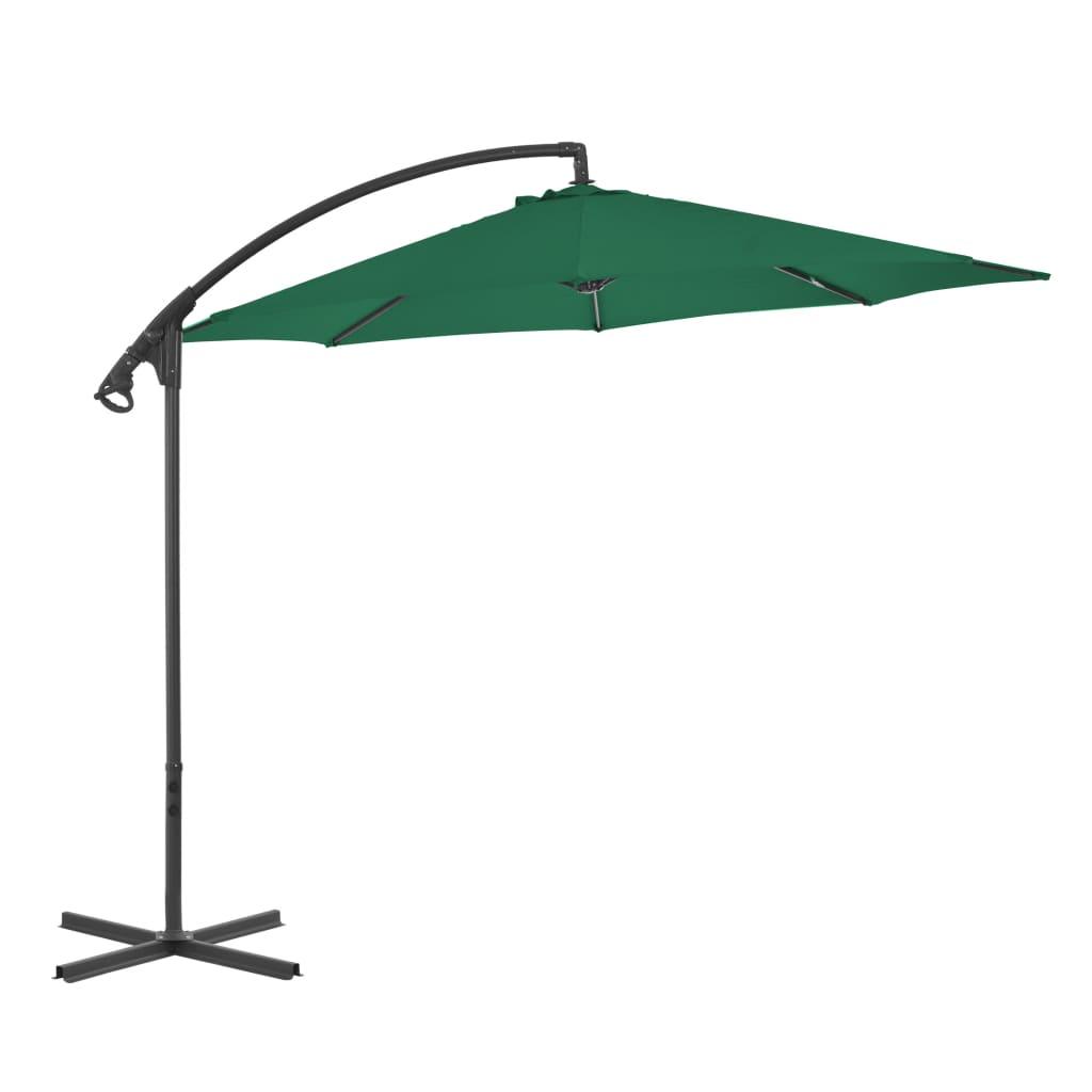 vidaXL Cantilever Umbrella – Outdoor Sunshade with Steel Frame - PRHOMZ