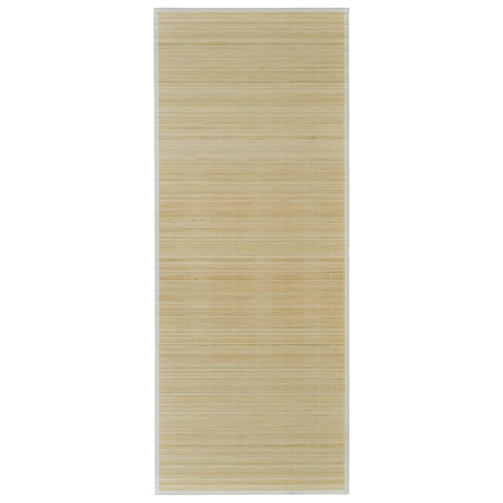 vidaXL Bamboo Rug Runner with Non-slip PVC Backing Floor Carpet Rectangular - PRHOMZ
