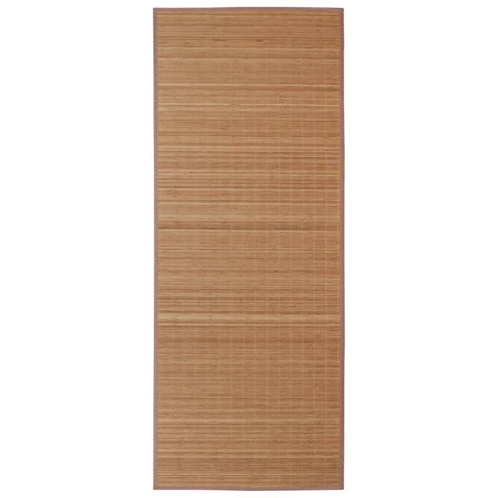 vidaXL Bamboo Rug Runner with Non-slip PVC Backing Floor Carpet Rectangular - PRHOMZ