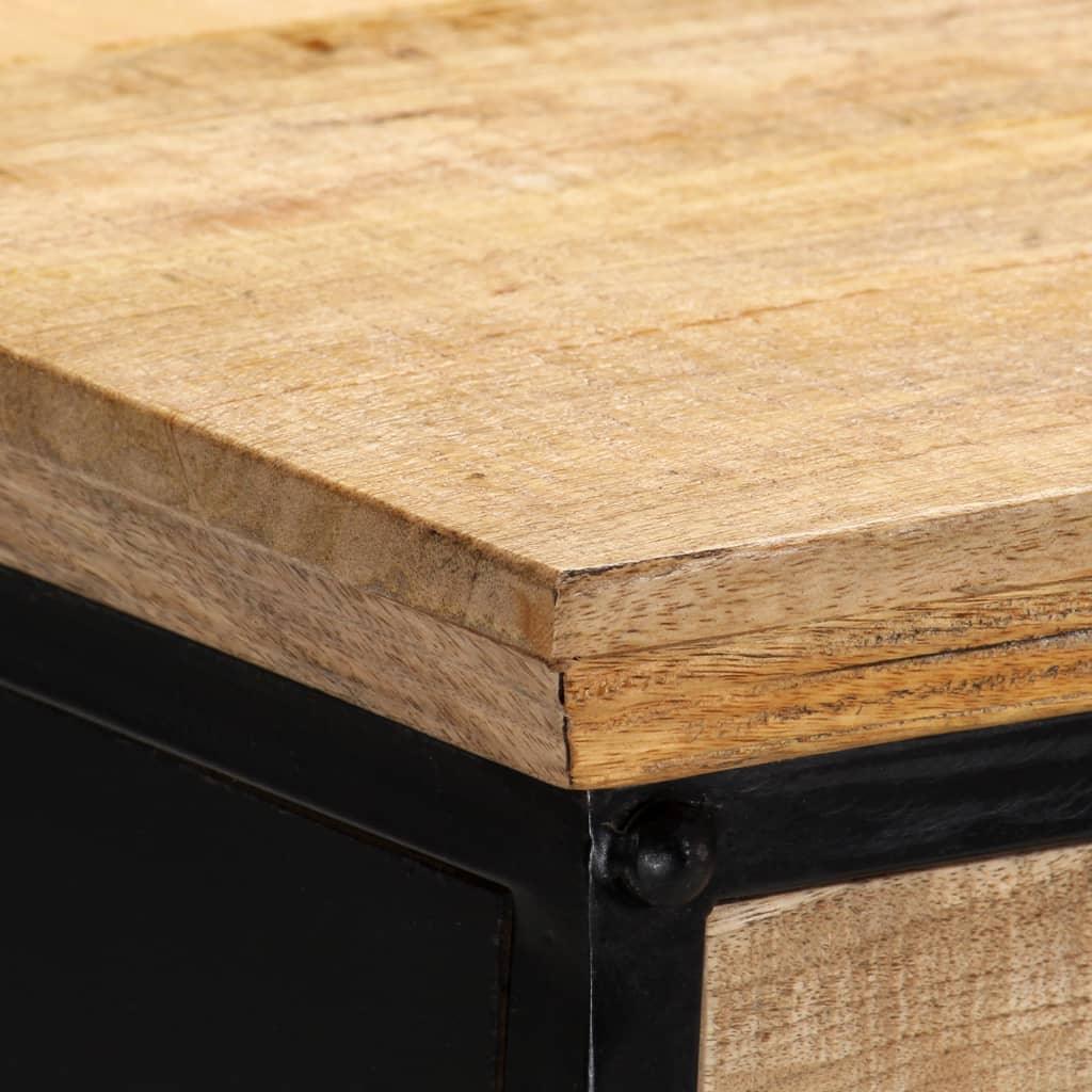 vidaXL Writing Table 43.3"x19.6"x29.9" Solid Mango Wood - PRHOMZ